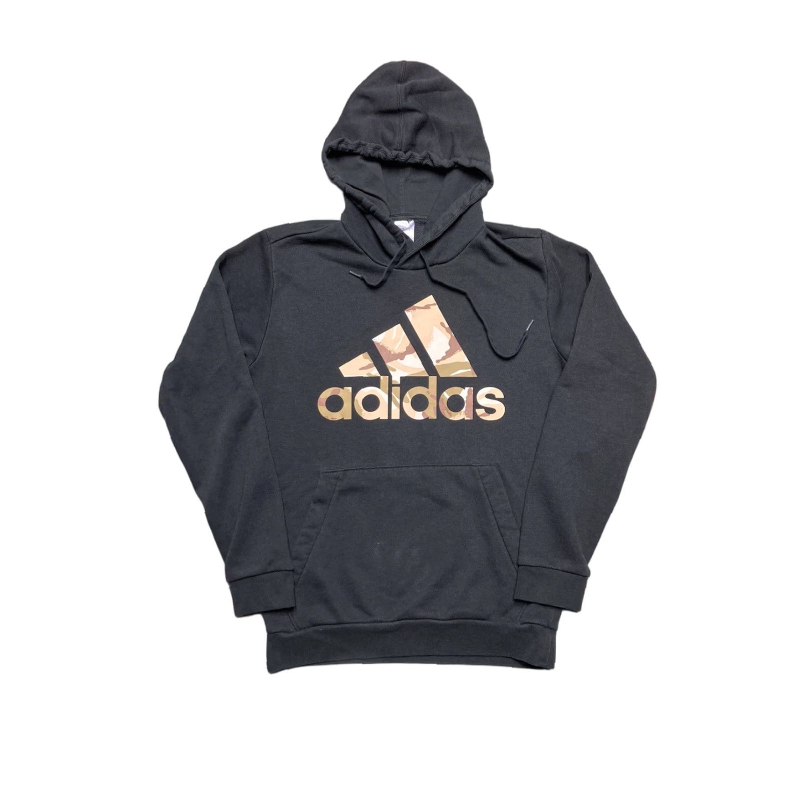 Adidas VINTAGE Adidas pullover hoodie camo stripes logo graphic camouflage adult small black Size US S / EU 44-46 / 1 - 1 Thumbnail