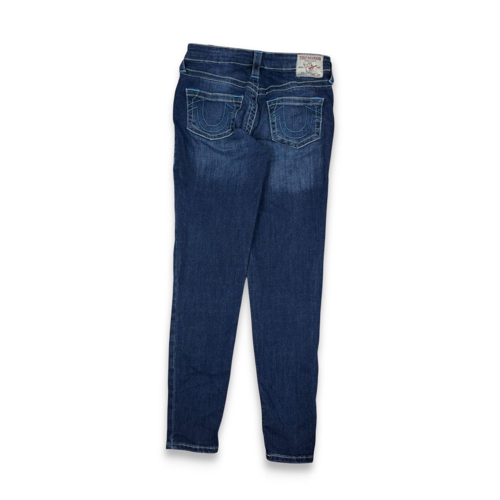 True Religion True Religion Halle Women Blue Mid Rise Super Skinny Jean 29 Size 29" - 1 Thumbnail