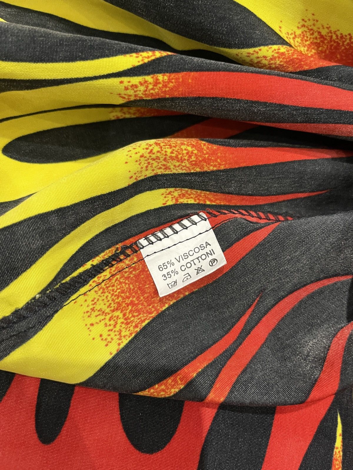Vintage Vintage rare ling sang short-sleeved shirt with flame print Size US L / EU 52-54 / 3 - 5 Thumbnail