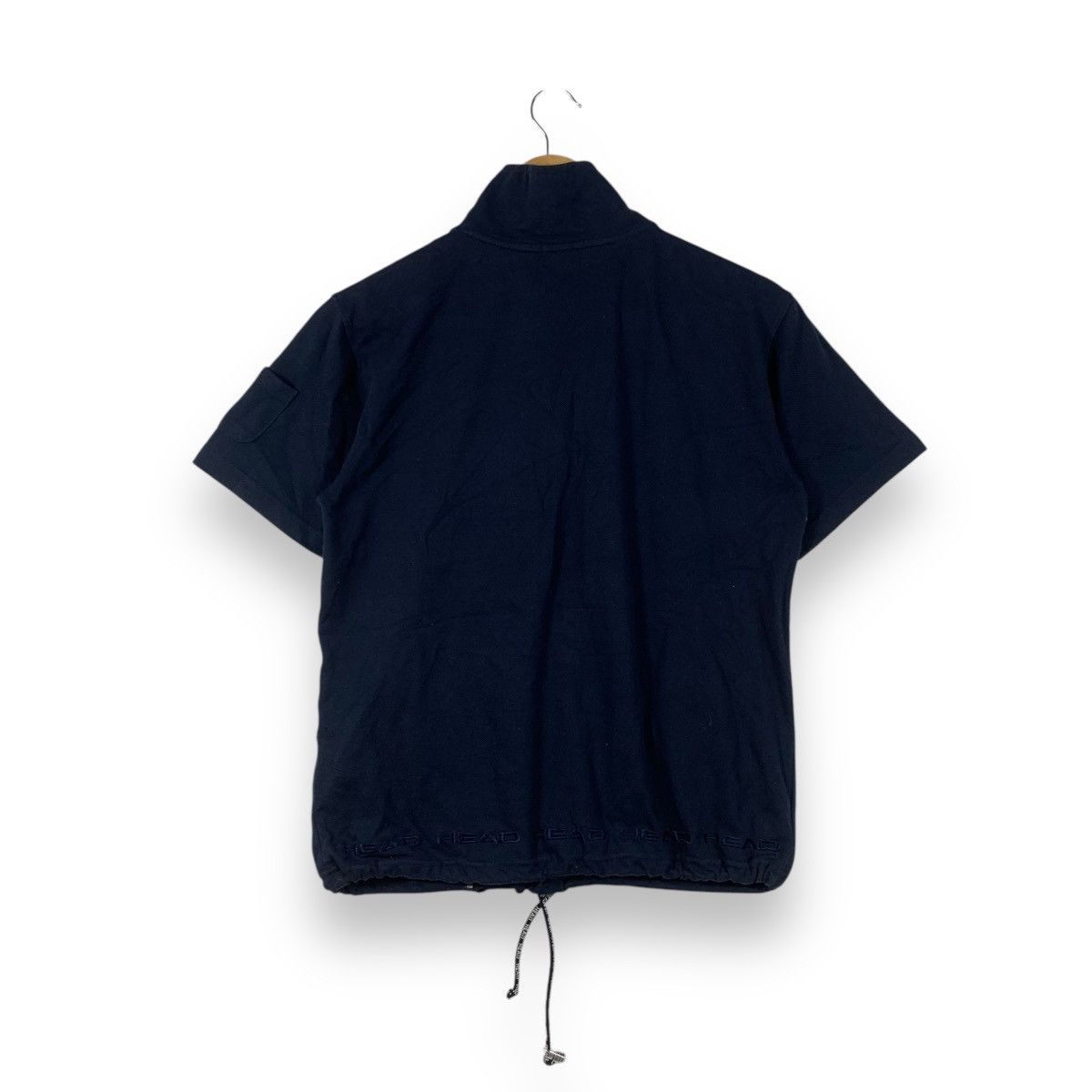 Vintage Vintage HEAD TENNIS Half Zipper Short Sleeve Tee Shirt Size L / US 10 / IT 46 - 8 Thumbnail