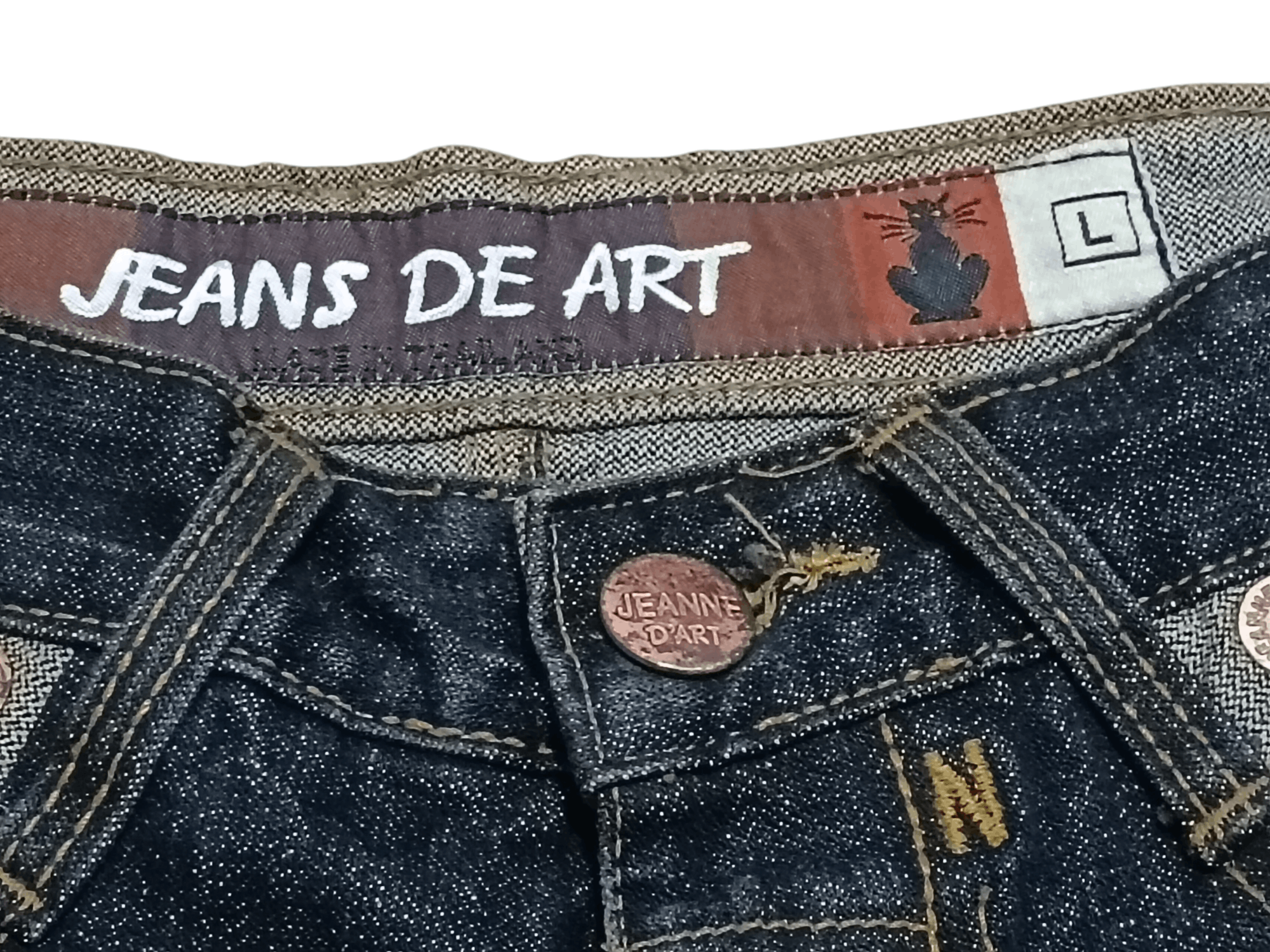 Japanese Brand × Seditionaries JEANS DE ART MULTIPOCKETS KAPITAL LIKE BAGGY JEANS Size US 34 / EU 50 - 4 Thumbnail