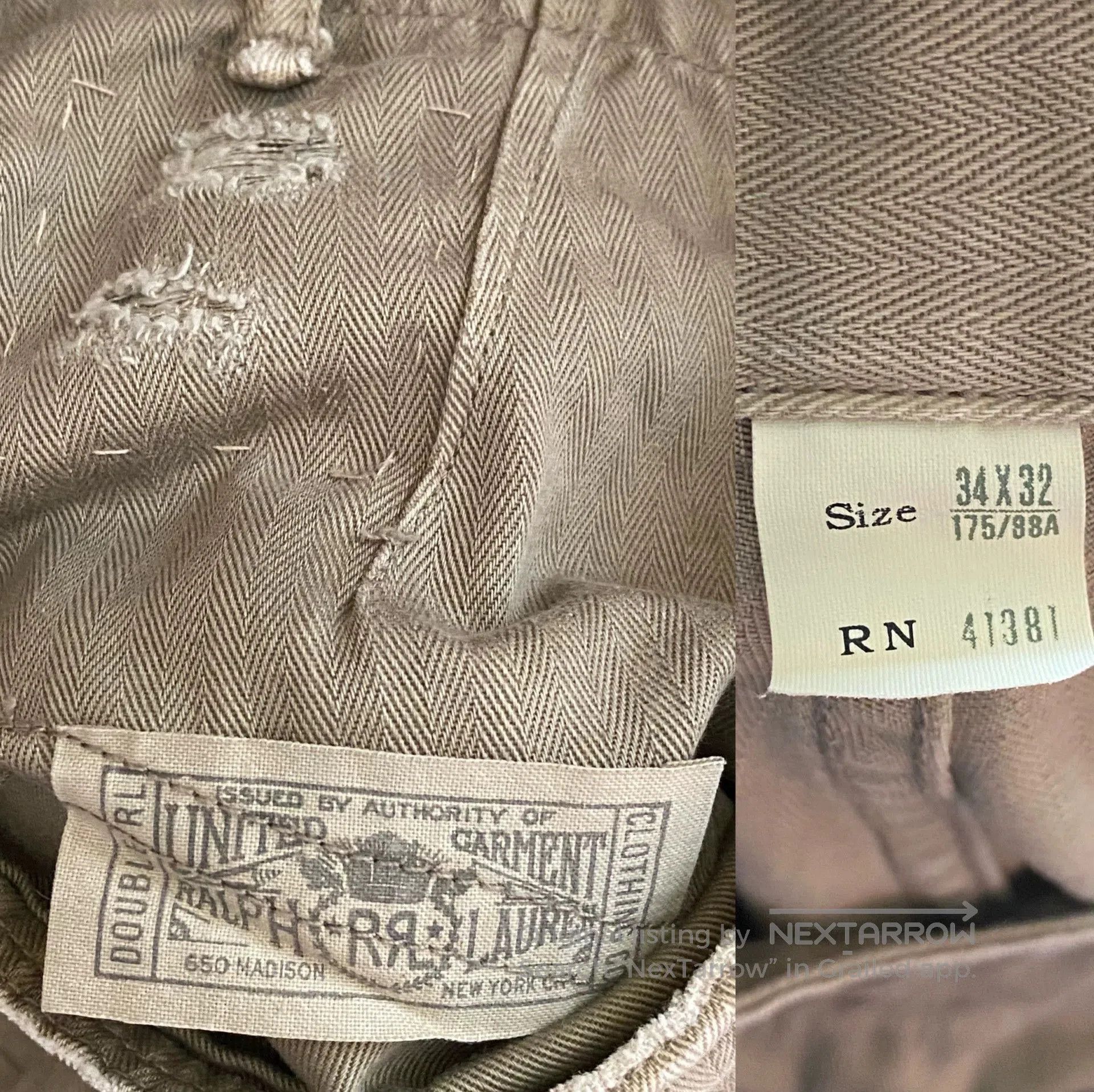 RRL Ralph Lauren vintage olive military utility trousers. Size US 34 / EU 50 - 7 Thumbnail