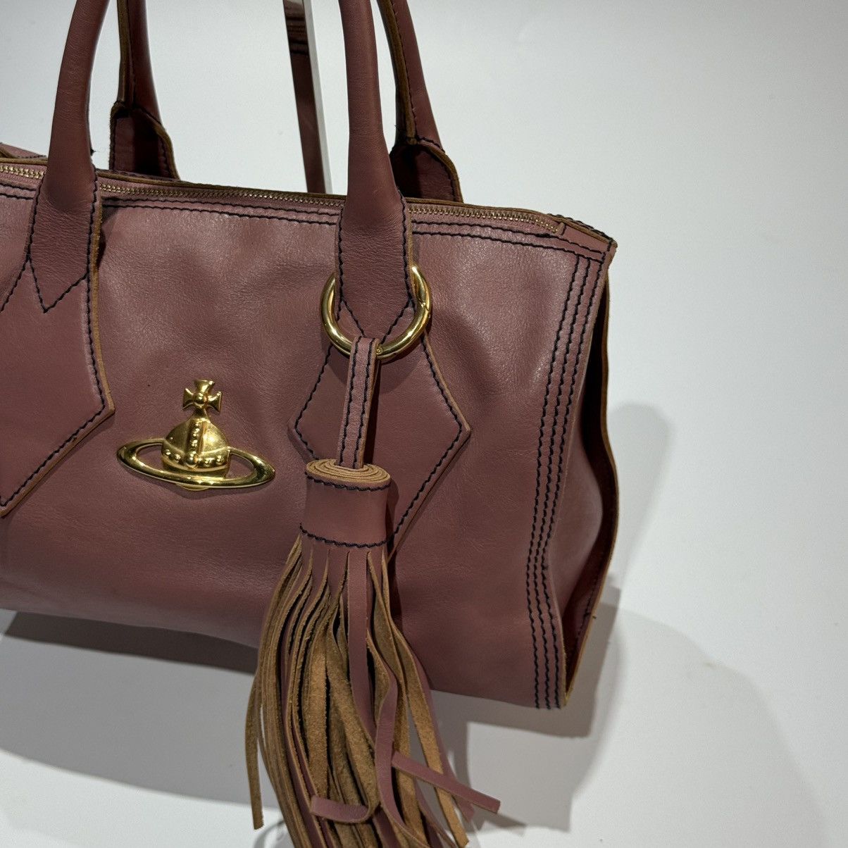 Vivienne Westwood Vivienne Westwood Leather Dolce Vita Tassel Hand Bag Size ONE SIZE - 5 Thumbnail