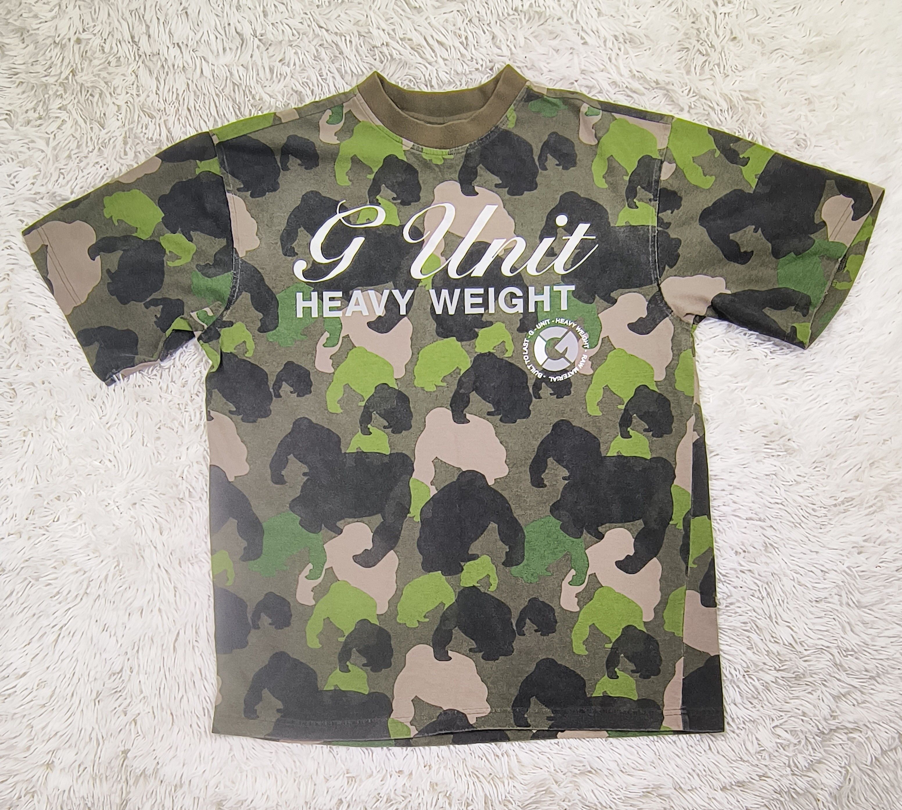 50 Cent Vintage Y2K G Unit camo tee Size US L / EU 52-54 / 3 - 2 Thumbnail