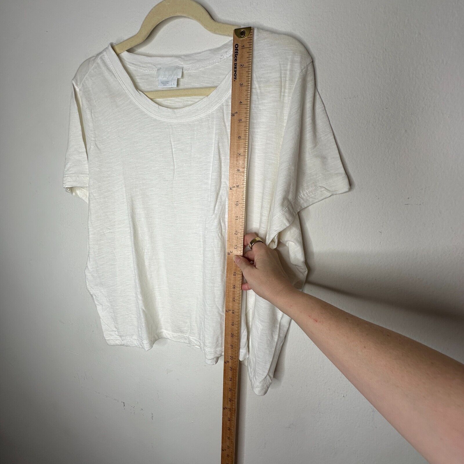 DKNY DKNY Ultra Soft Cream Short Sleeve Round Neck Crop Top L Size L / US 10 / IT 46 - 11 Thumbnail