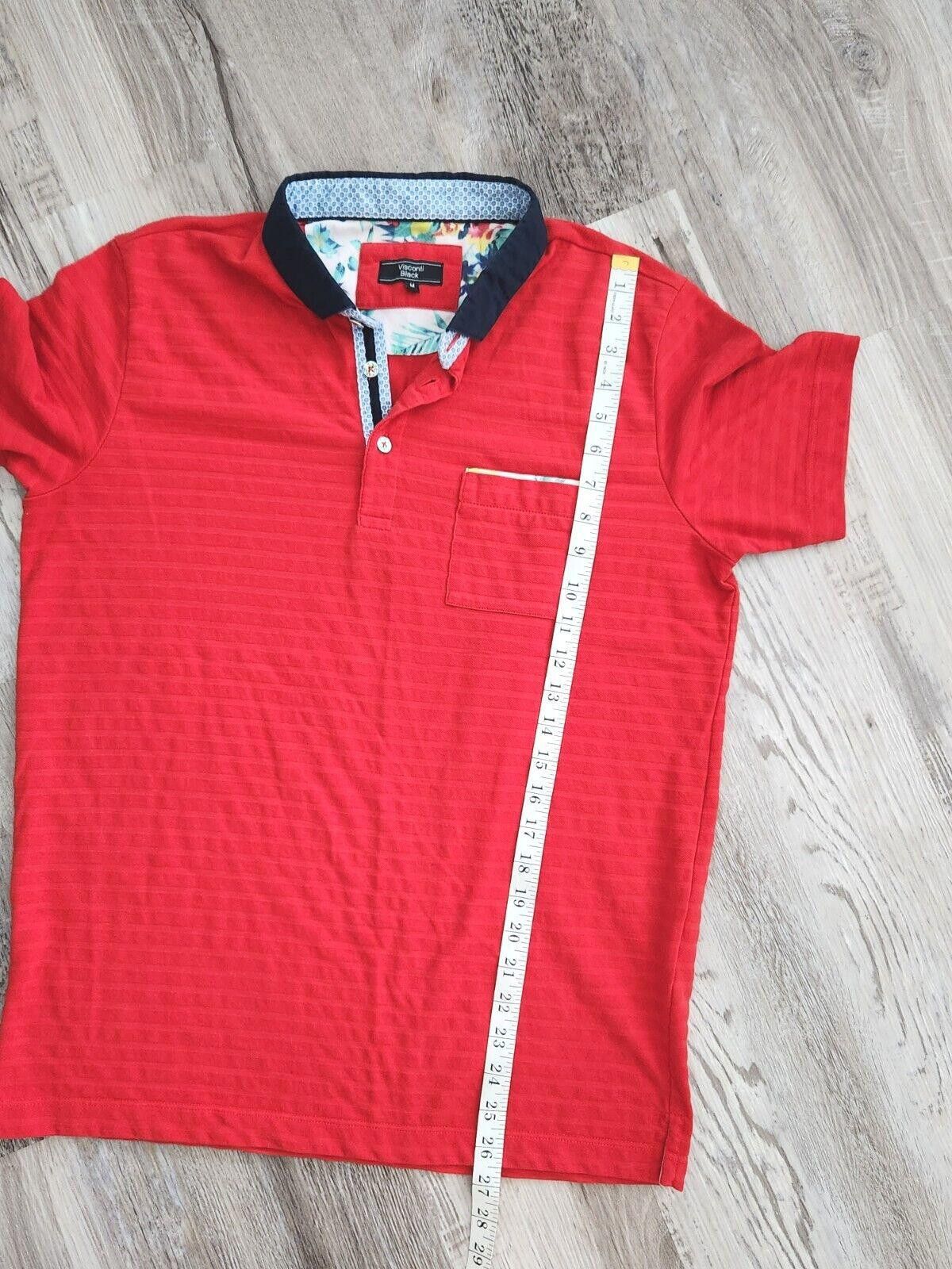 Luchiano Visconti Visconti Black Polo Shirt Medium golf striped Size US M / EU 48-50 / 2 - 6 Thumbnail