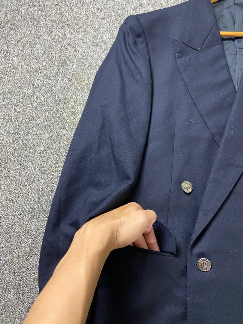 Burberry Prorsum Burberry Prorsum Tasmania Wool Double Breasted Blazer (201) Size US XS / EU 42 / 0 - 8 Thumbnail