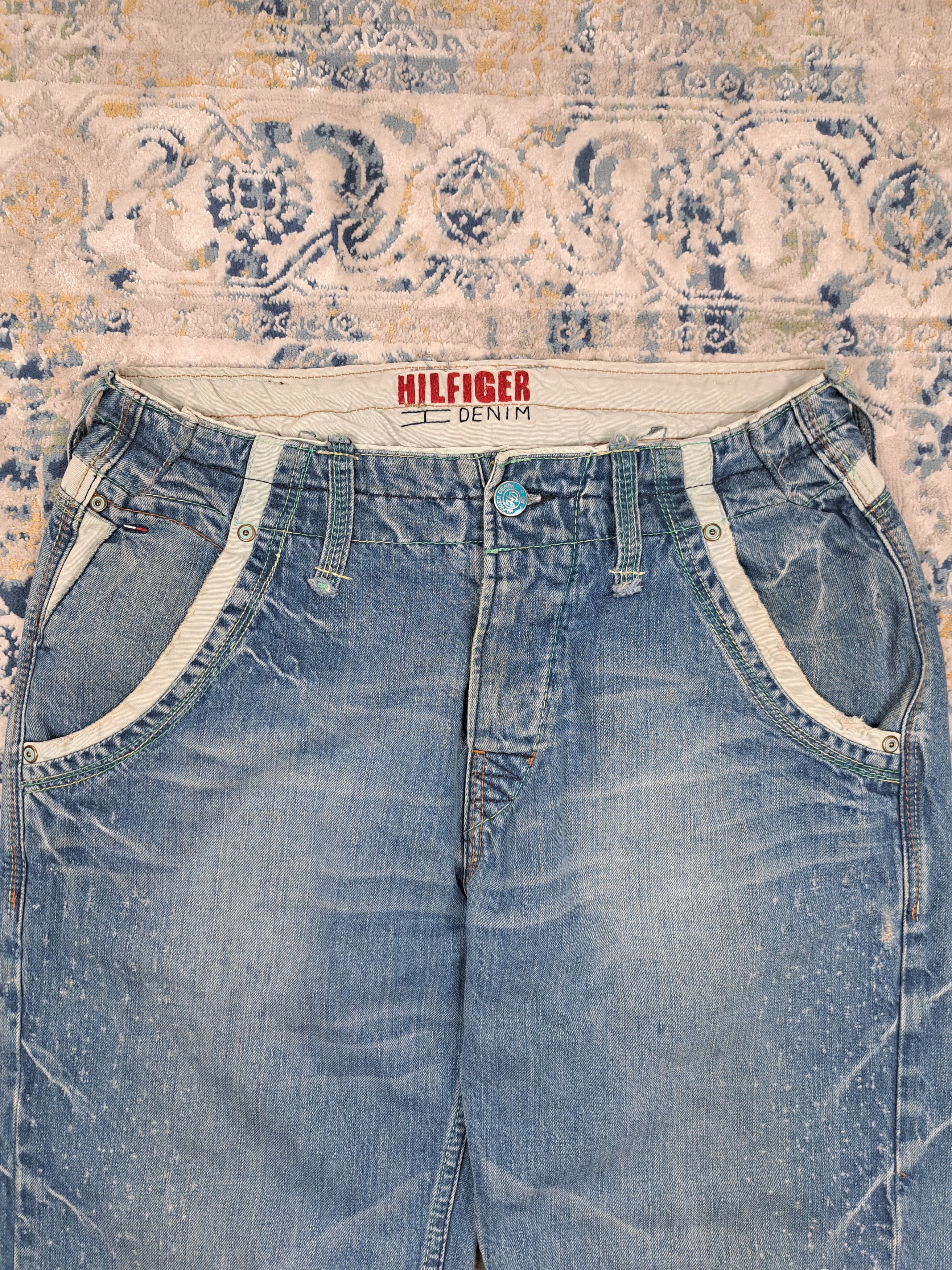 Tommy Hilfiger y2k Tommy Hilfiger Wide Leg Low Rise Japanese Style Denim Size US 31 - 6 Thumbnail