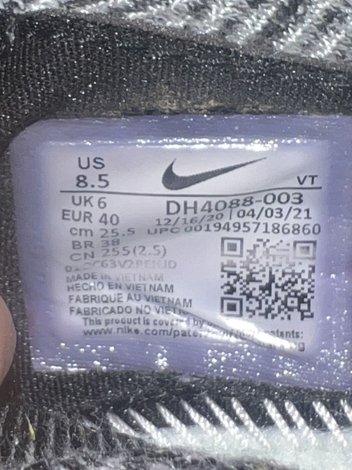 Nike WMNS Air Vapormax 2021 Flyknit Oreo size 8.5W Size US 8.5 / IT 38.5 - 10 Thumbnail