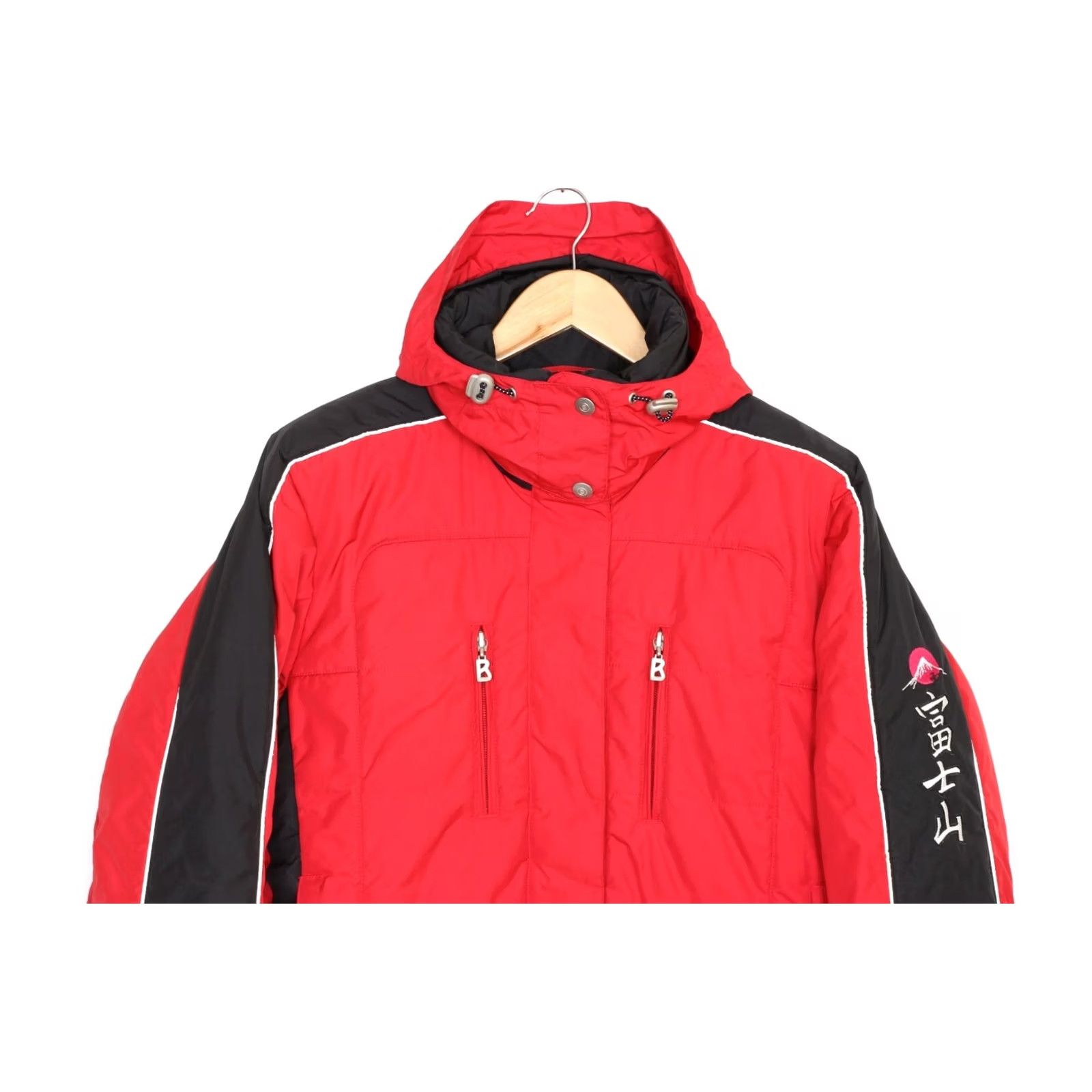 Bogner VINTAGE Bogner Ski Jacket Women 36 Hooded Padded Red MJ2837 Size XS / US 0-2 / IT 36-38 - 3 Thumbnail