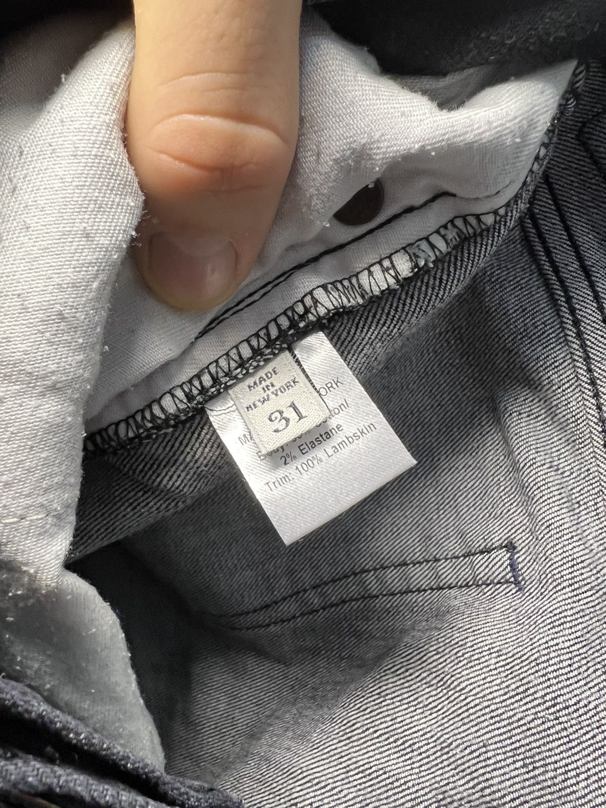 Vintage Vintage Made in New York brand slim black jeans Size US 31 - 3 Thumbnail