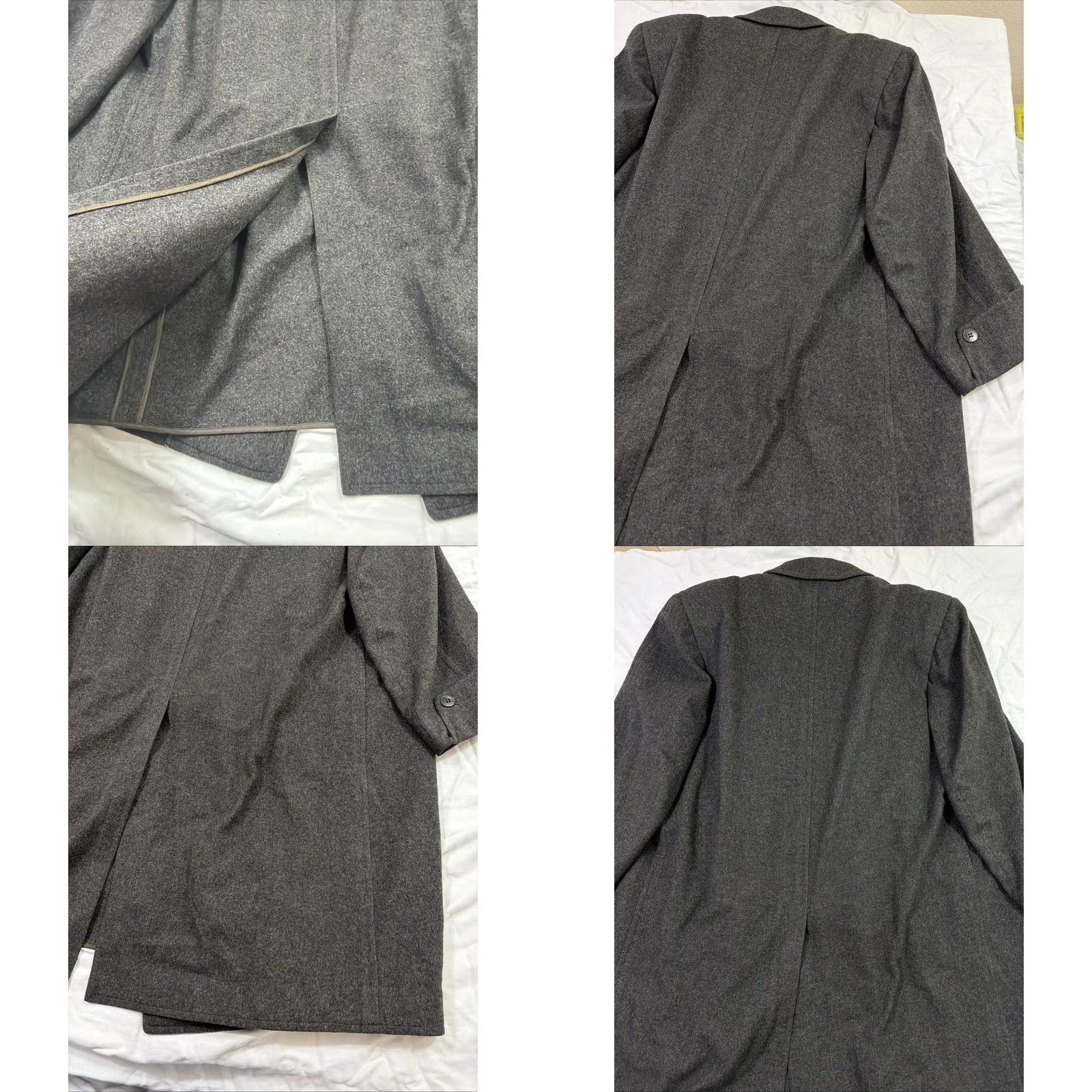 Vintage VINTAGE Loden Frey Coat Men XL Wool Gray Pea Coat Pockets-Flaws/Repair Needed Size US XL / EU 56 / 4 - 10 Thumbnail