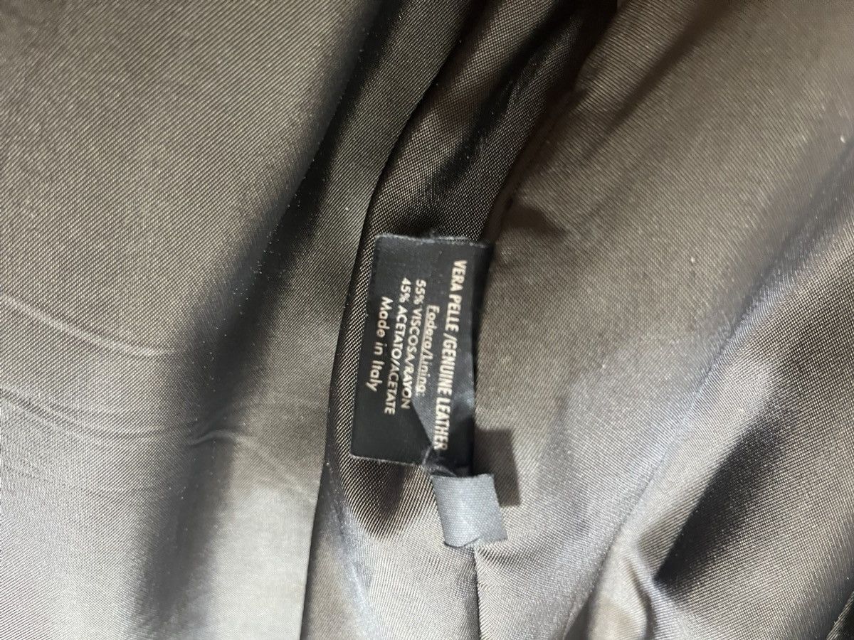 ‘NEIL BARRETT’ Brown Leather Moto Inspired Jacket