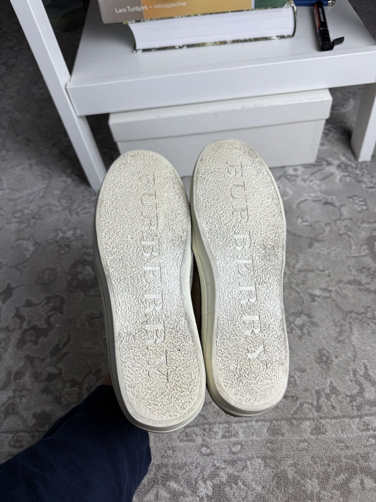Burberry Burberry London nova check leopard print slip on sneakers US9 Size US 9 / IT 39 - 5 Thumbnail