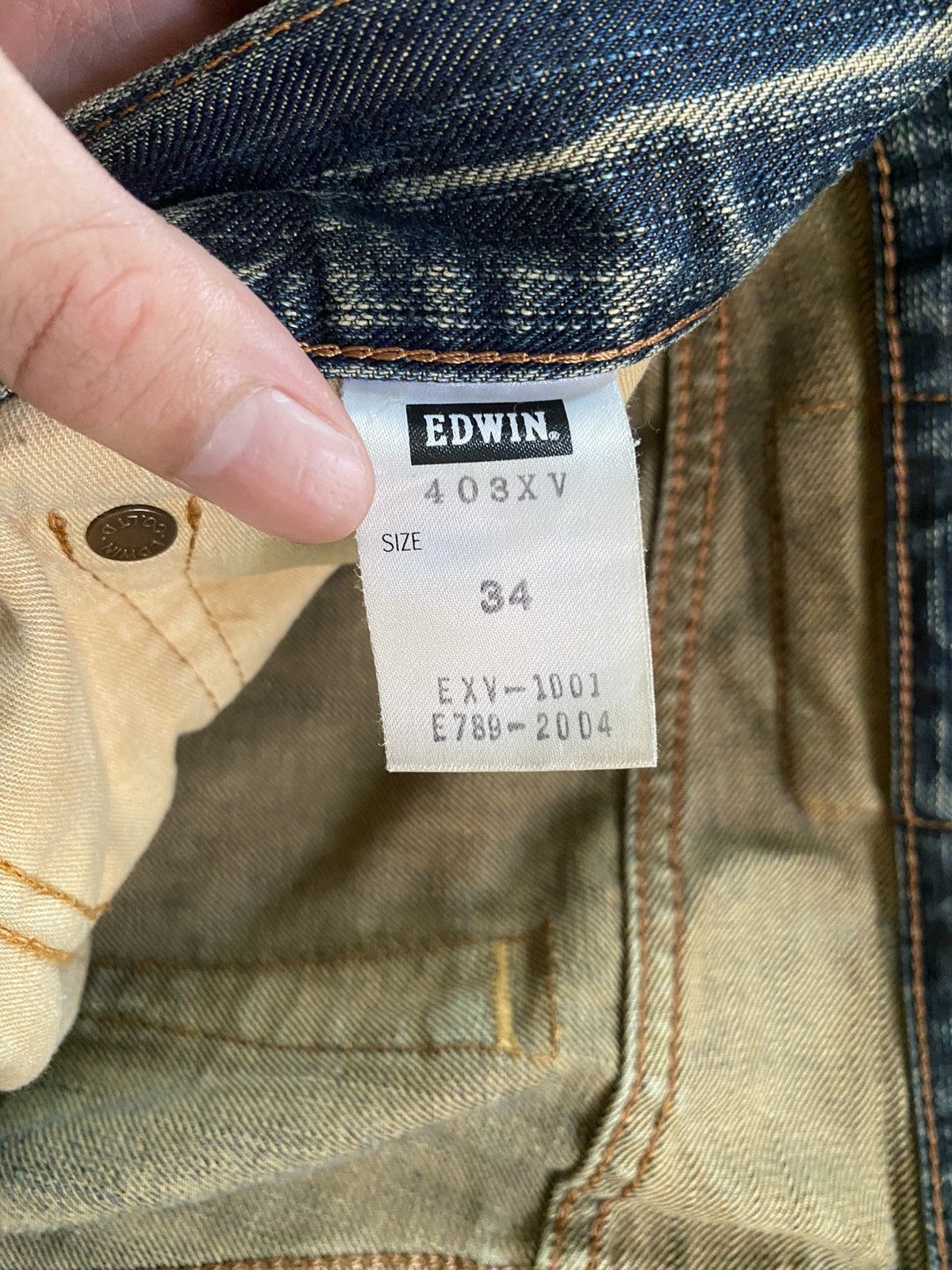 Edwin × If Six Was Nine × Le Grande Bleu (L.G.B.) Vintage Edwin Mud Wash Distressed Denim Size US 34 / EU 50 - 9 Thumbnail