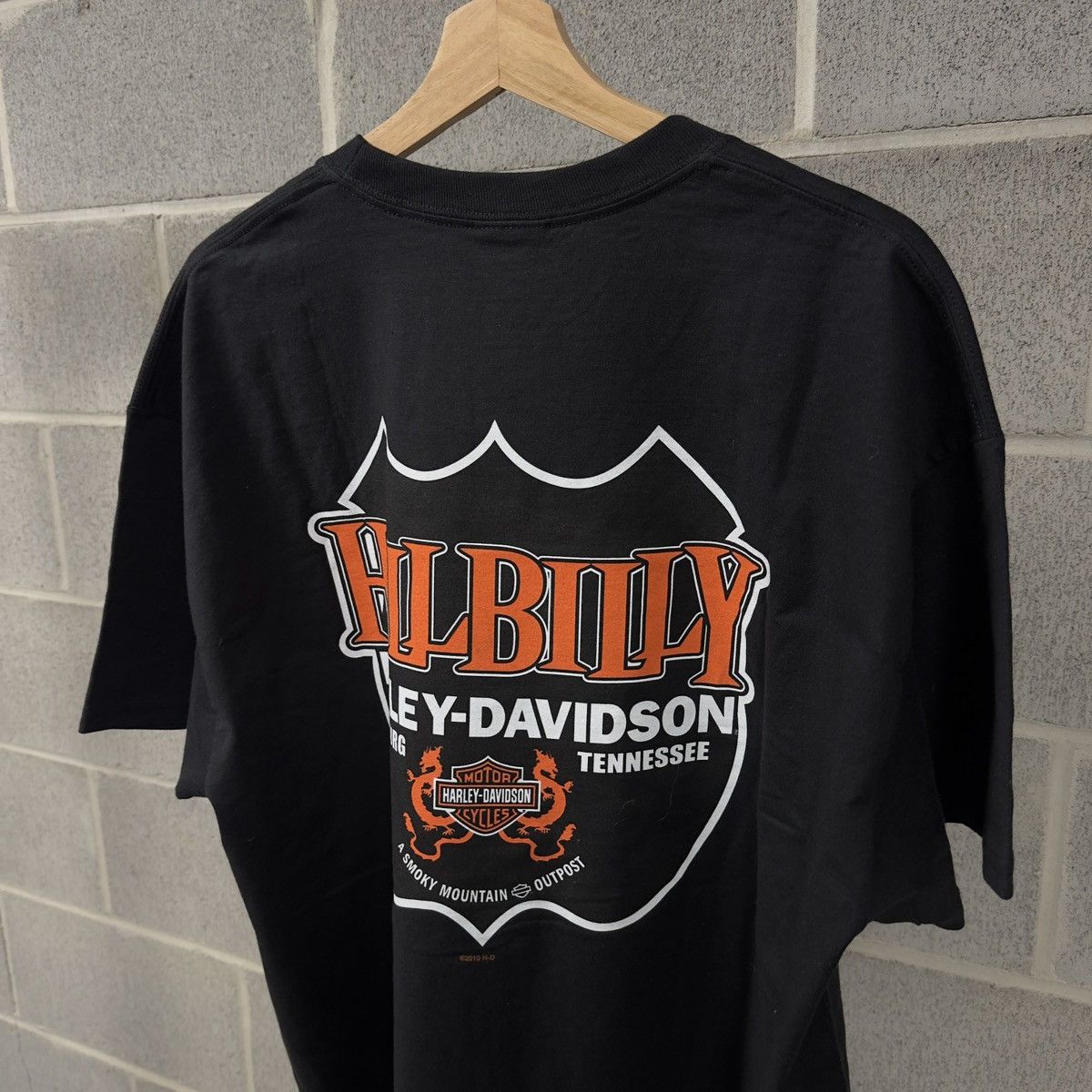 Harley Davidson Vintage Harley Davidson Big Logo Shirt Biker WCC Size US XL / EU 56 / 4 - 5 Thumbnail