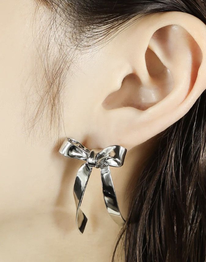 Other LOVE BY e.m. Ribbon Motif Earrings Size ONE SIZE - 5 Thumbnail