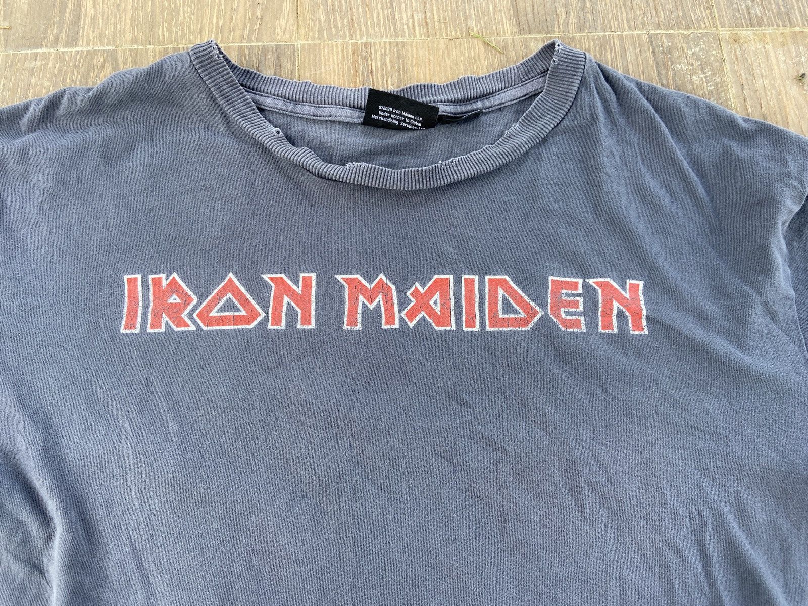Band Tees × Iron Maiden Sunfaded Eddie Iron Maiden Tee Size US XL / EU 56 / 4 - 7 Thumbnail