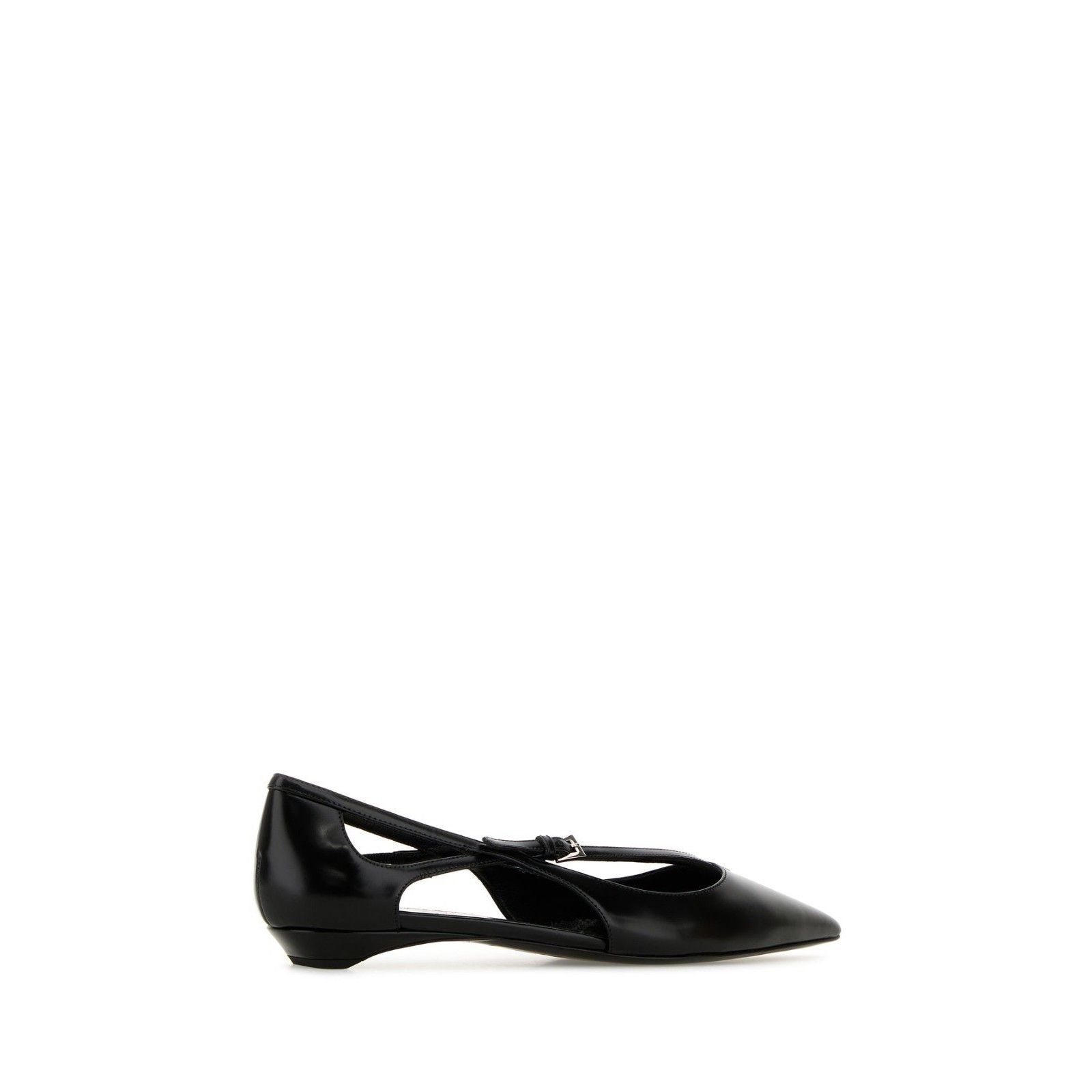 Prada PRADA Triangle Black Leather Ballerina Flats New And Authent Size US 9 / IT 39 - 3 Thumbnail