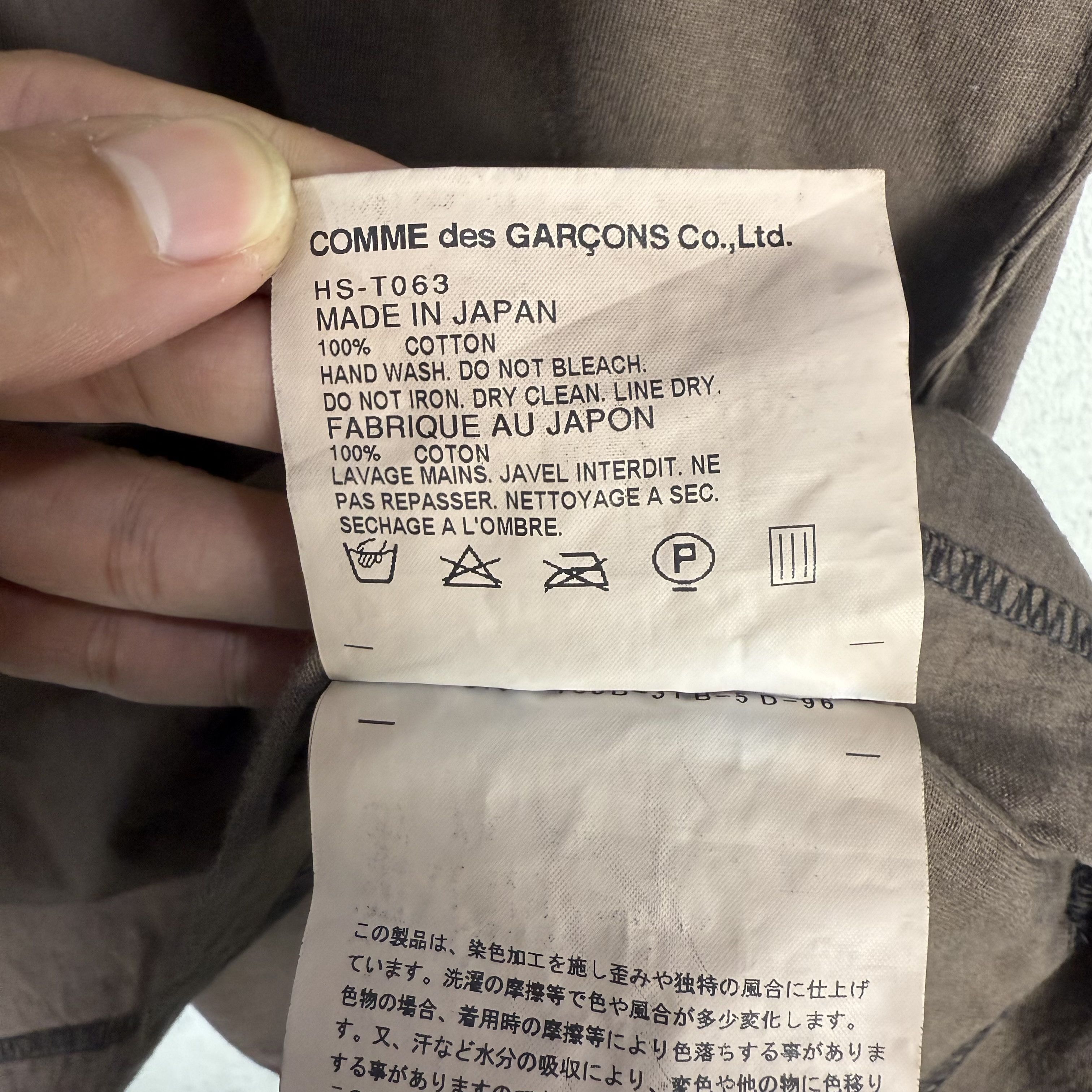 Comme des Garcons AD2006 Comme Des Garcons Homme Tshirt CDGH Size US S / EU 44-46 / 1 - 8 Thumbnail