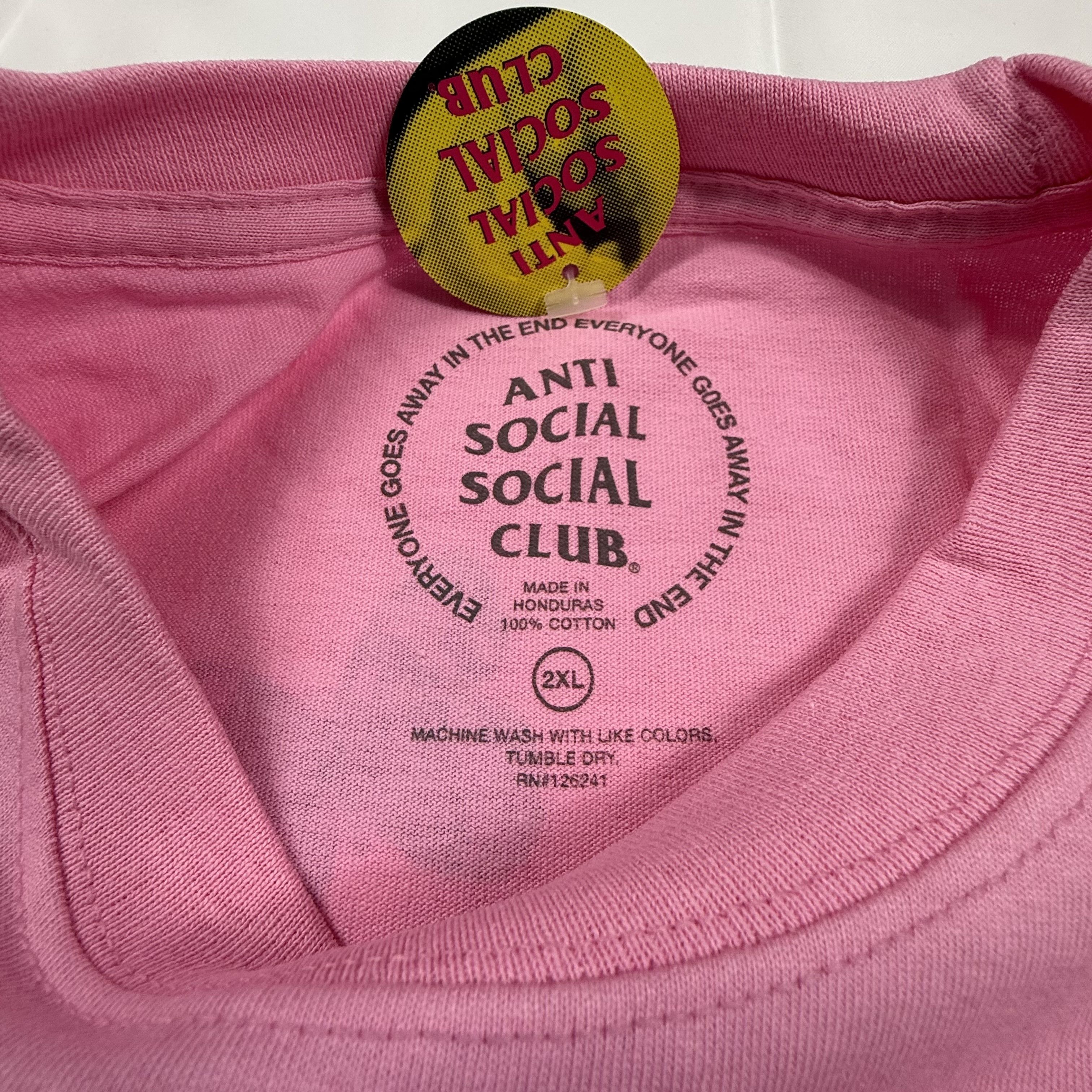 Anti Social Social Club Anti Social Social Club Dramatic Tee Candy Pink Sakura 2XL Size US XXL / EU 58 / 5 - 5 Thumbnail