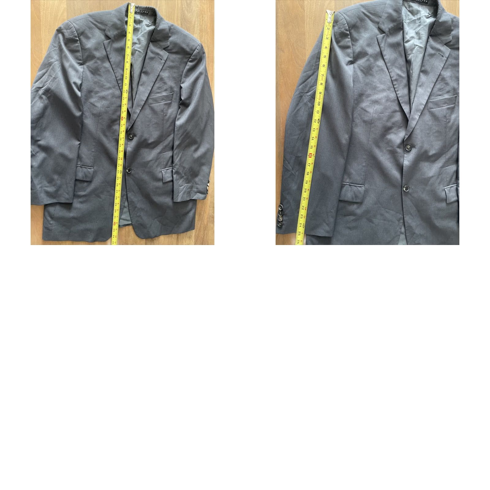 Hugo Boss VINTAGE HUGO BOSS Sport Jacket Coat Mens Gray Wool Blazer 44R Classic Designer Size 44R - 9 Thumbnail