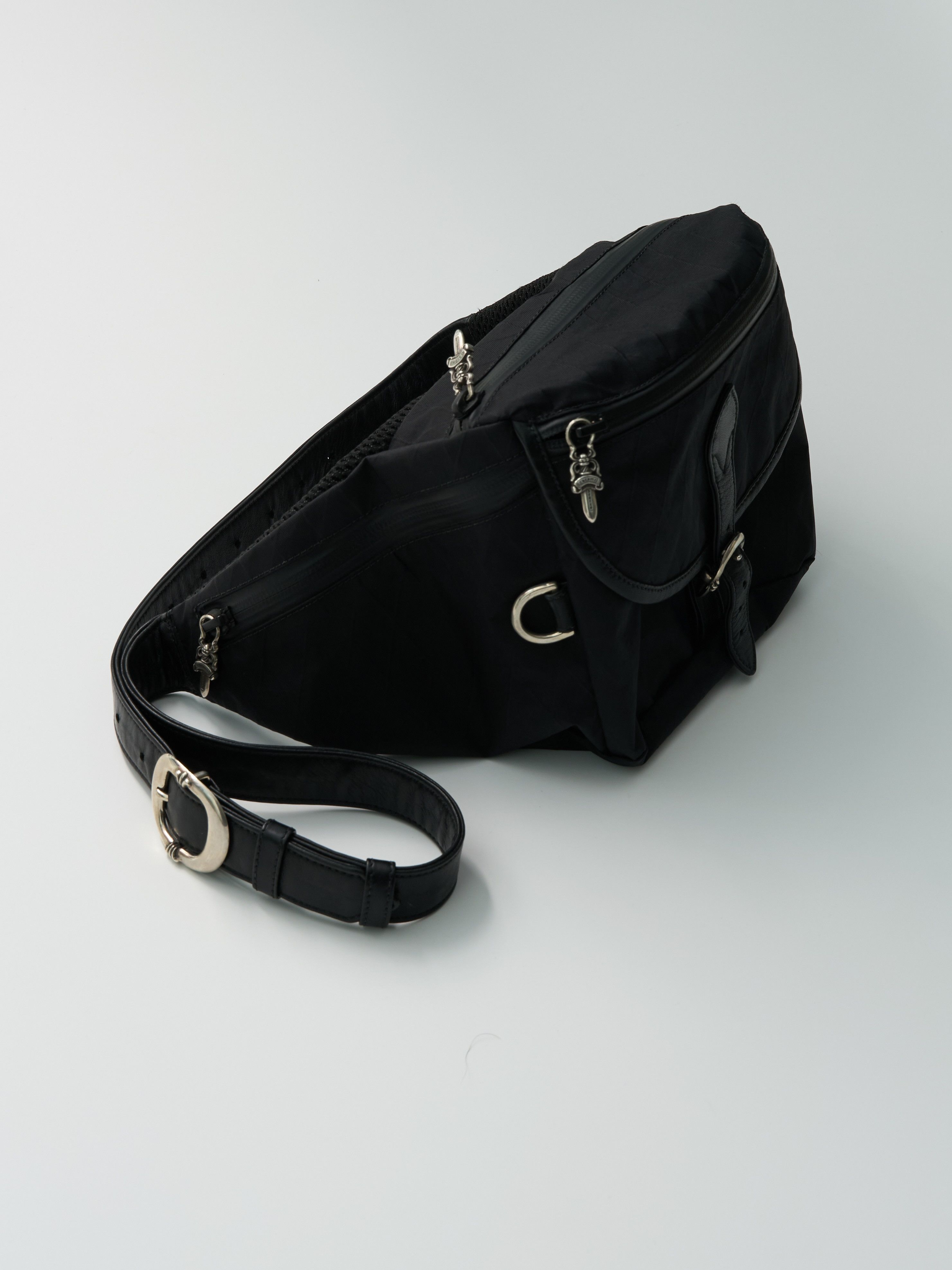 CHROME HEARTS SNAT PACK XPAC NYLON MESH BAG BLACK