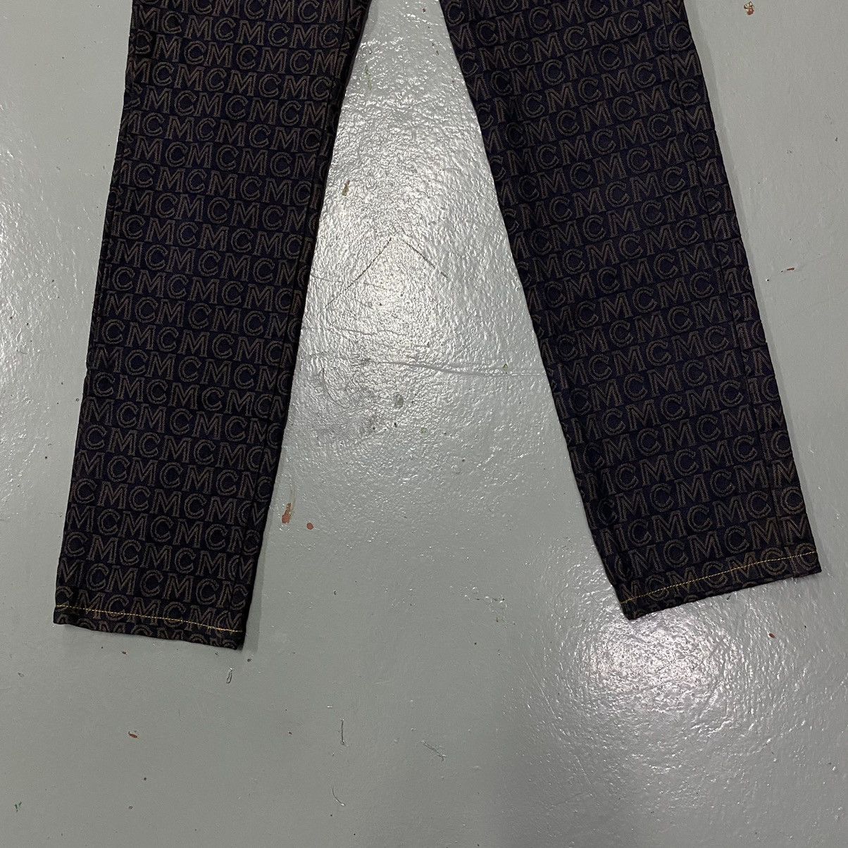 MCM × Vintage Vintage Mcm Monogram Denim Jeans Pants Size US 27 - 6 Thumbnail