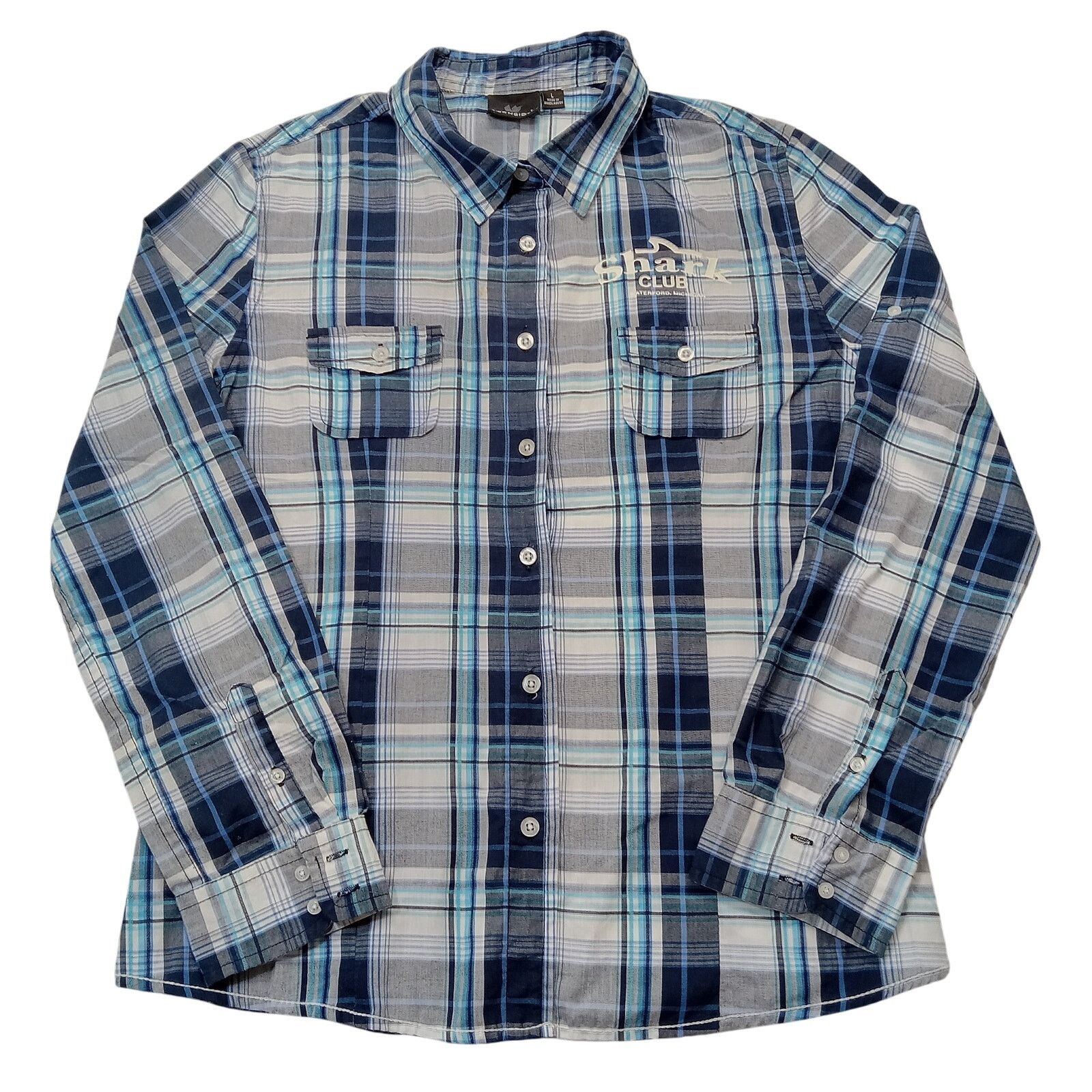 Burnside Burnside Shirt L Men's Long Sleeve Button Front Plaid Size US L / EU 52-54 / 3 - 1 Thumbnail