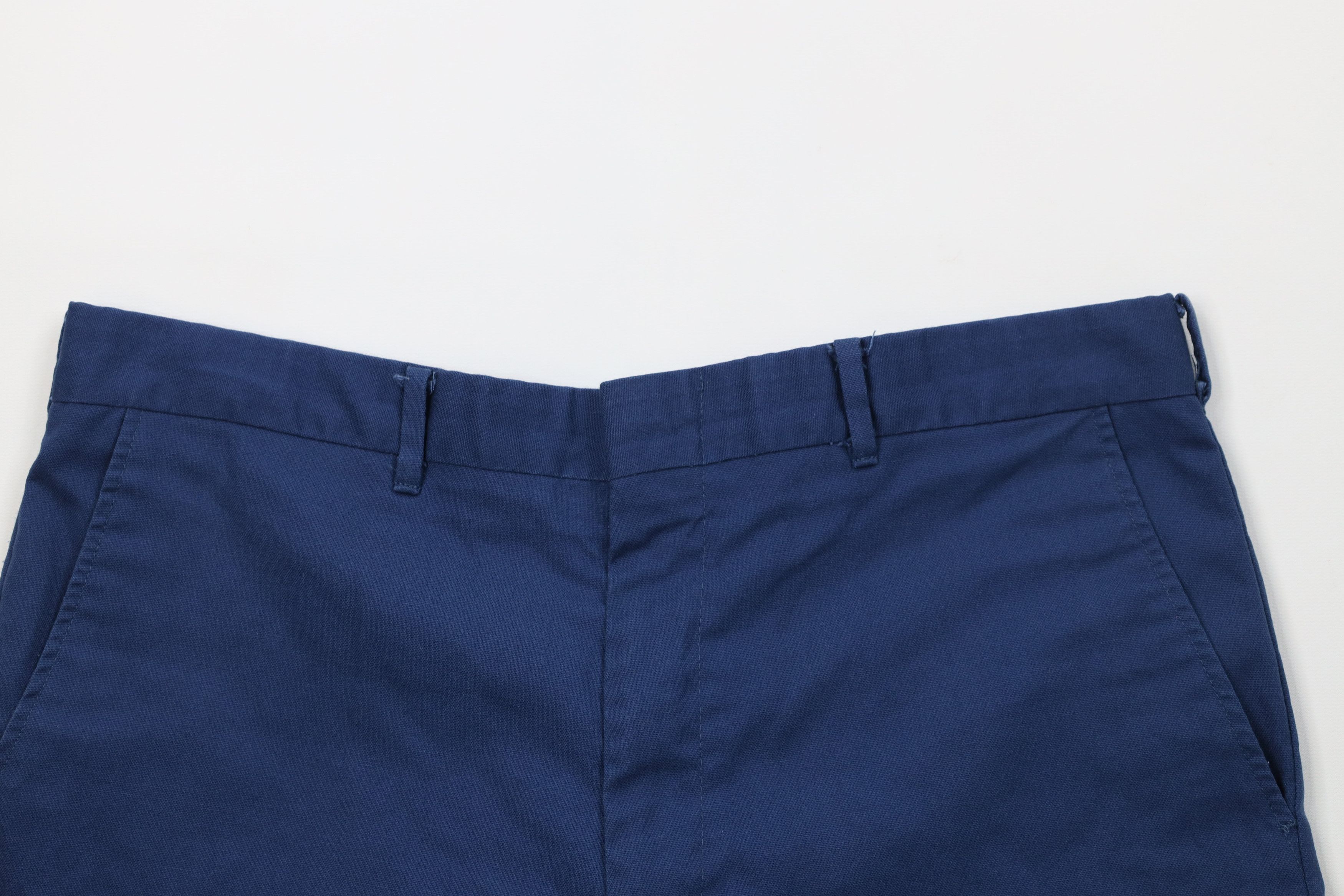 Vintage Vintage 70s Streetwear Above Knee Chino Golf Shorts Blue USA Size US 34 / EU 50 - 2 Thumbnail