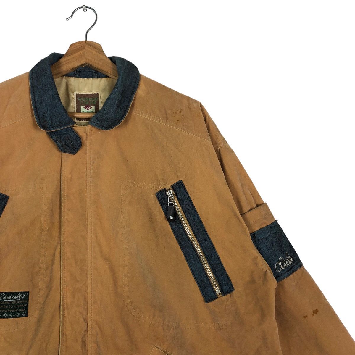 Japanese Brand Vintage Chore Jacket Hybrid Canvas Cargo Pocket IsseyMiyake Size US L / EU 52-54 / 3 - 6 Thumbnail