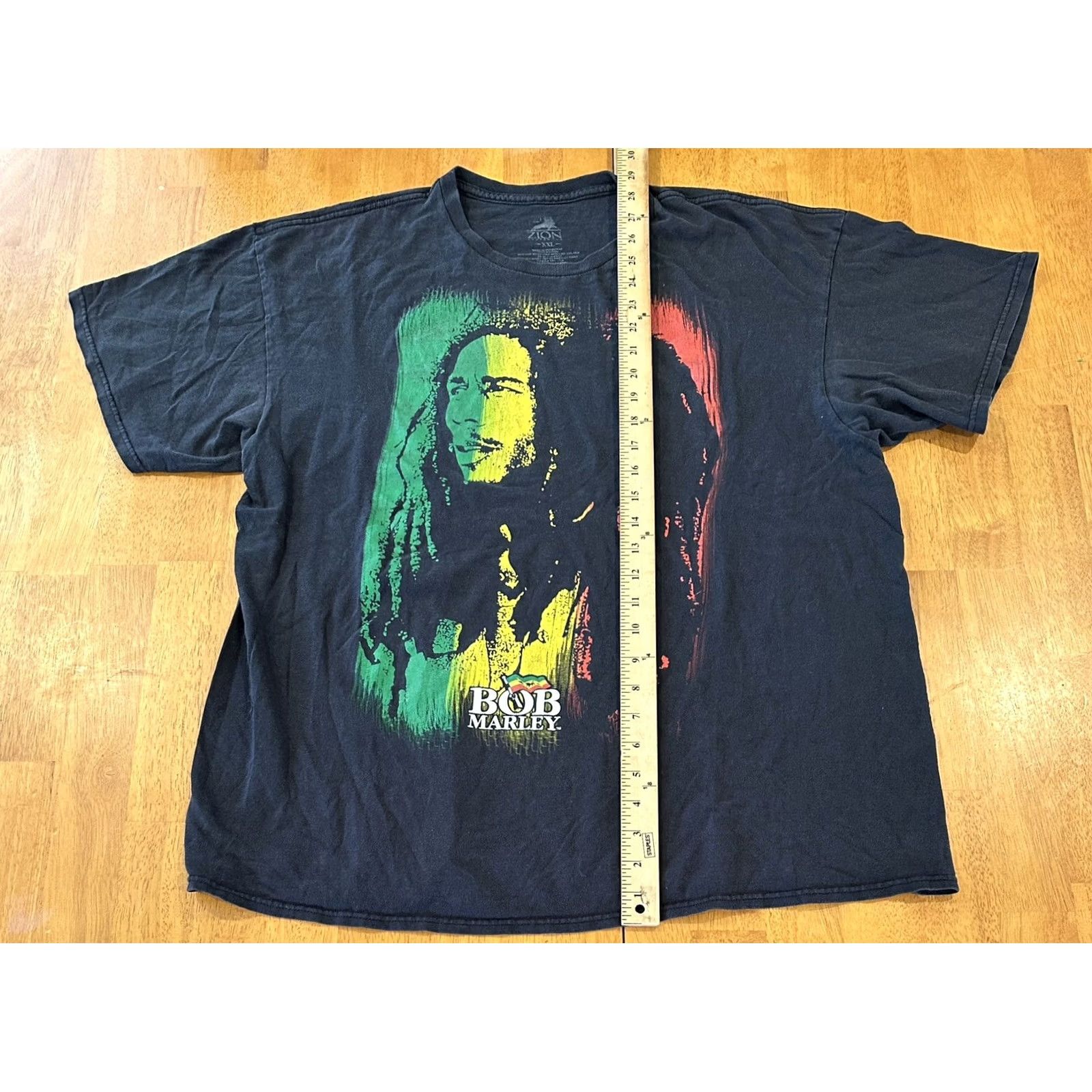 Vintage Zion Bob Marley T Shirt 2xl Reggae Big Print Men Size US XXL / EU 58 / 5 - 6 Thumbnail