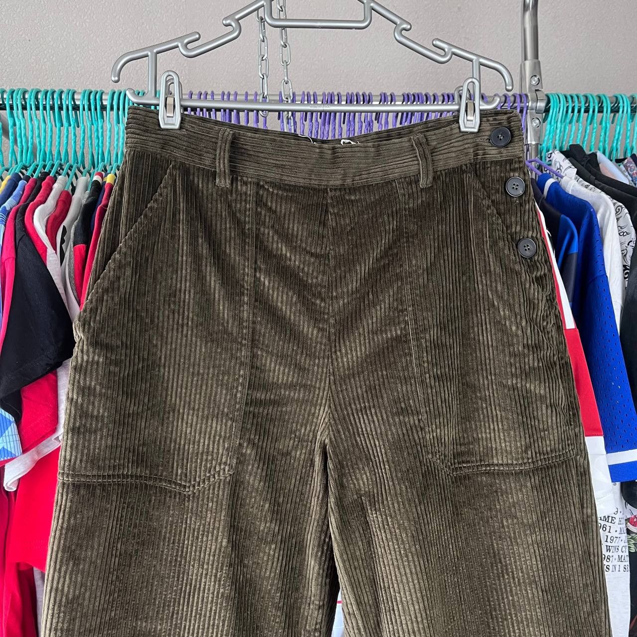 Other TOAST Annie Corduroy Trousers Cropped Green Pants Size 12 Size 30" / US 8 / IT 44 - 2 Thumbnail