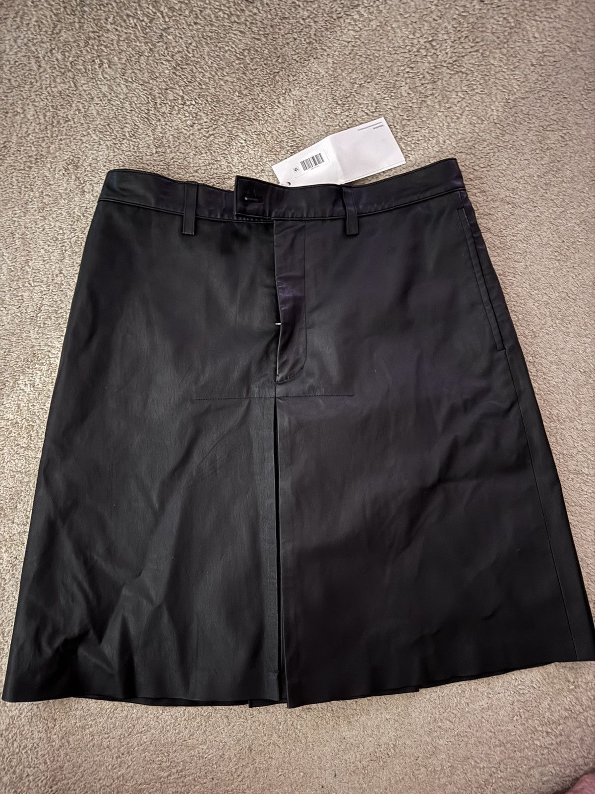 New Takahiromiyashita The Soloist leather skirt/short sz 52