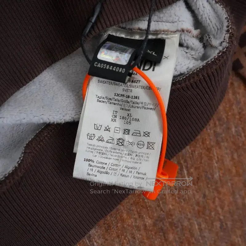 Fendi Fendi Brown Logo Women's Sweatshirt XL . Size XL / US 12-14 / IT 48-50 - 4 Thumbnail