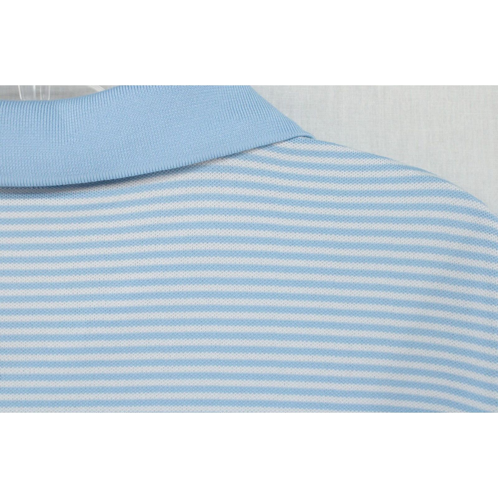 Southern Tide Southern Tide Shirt Size 6 Blue Striped Short Sleeve Polo Top Womens Size L / US 10 / IT 46 - 5 Thumbnail