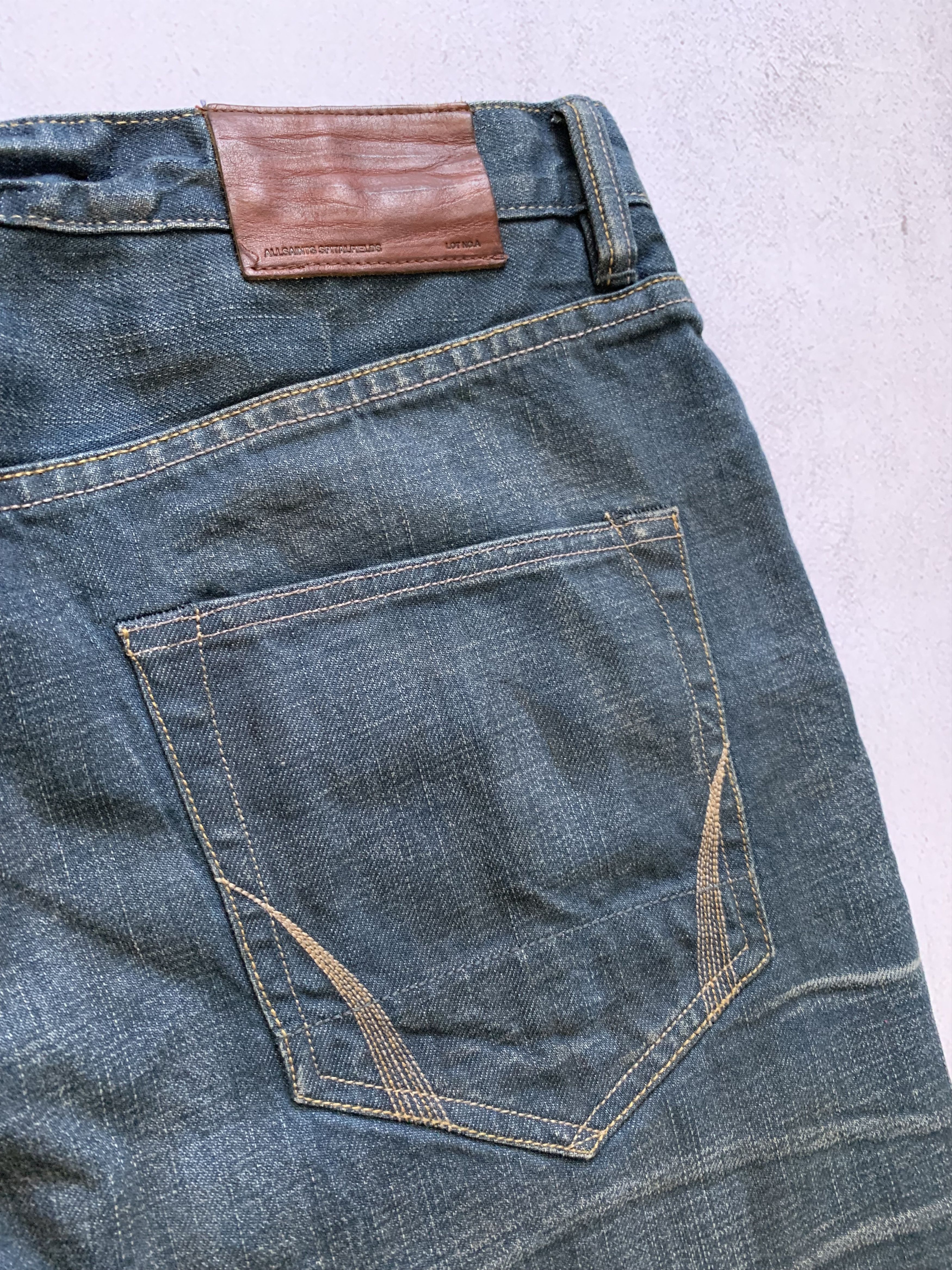 Allsaints × Japanese Brand Vintage Allsaints Jeans Denim Pants Baggy Dirty Distressed Size US 34 / EU 50 - 14 Thumbnail