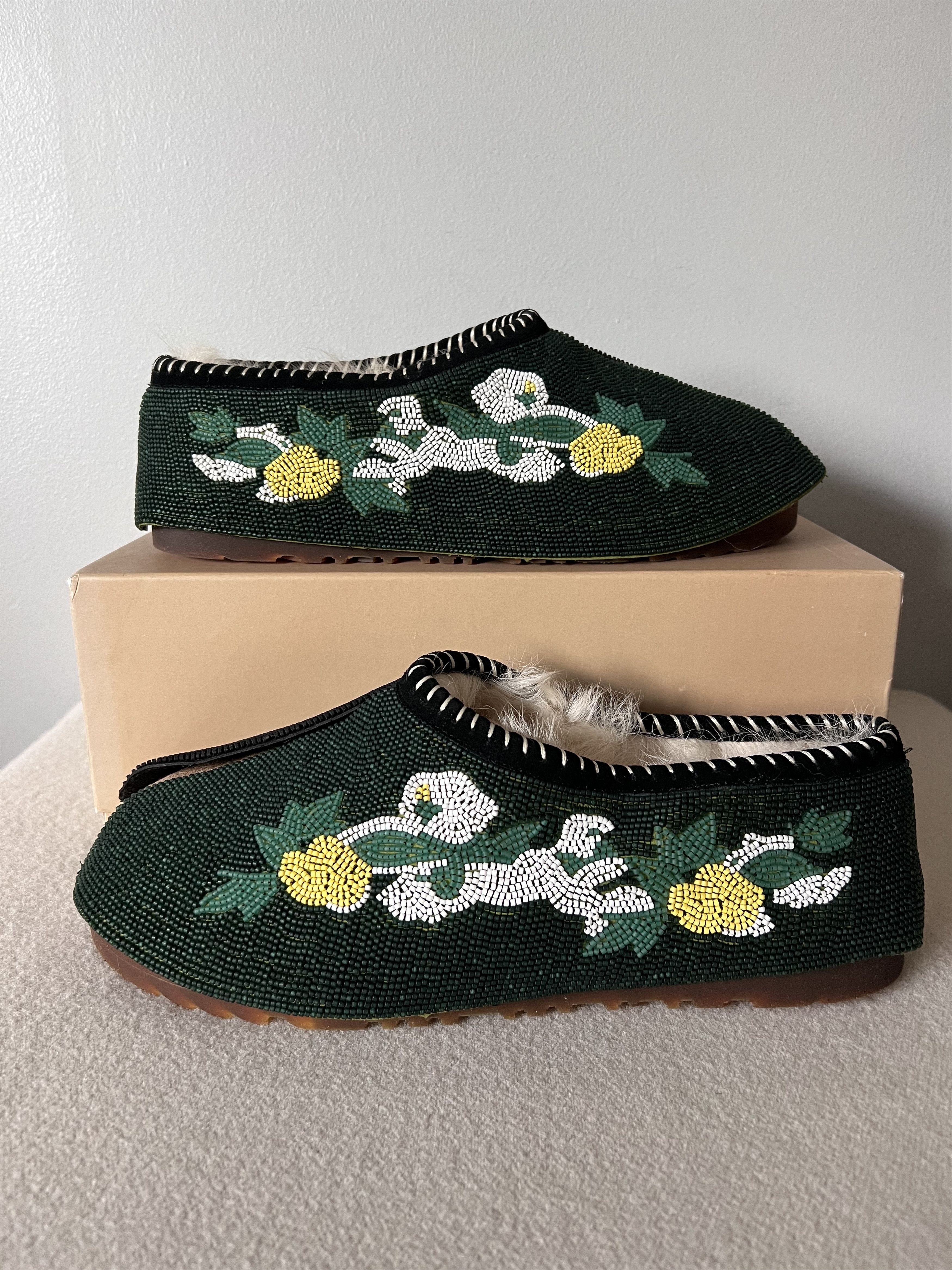 DENIM TEARS × Ugg Denim Tears UGG Beaded Tasman Slipper in Green Size US 11 / EU 44 - 2 Thumbnail
