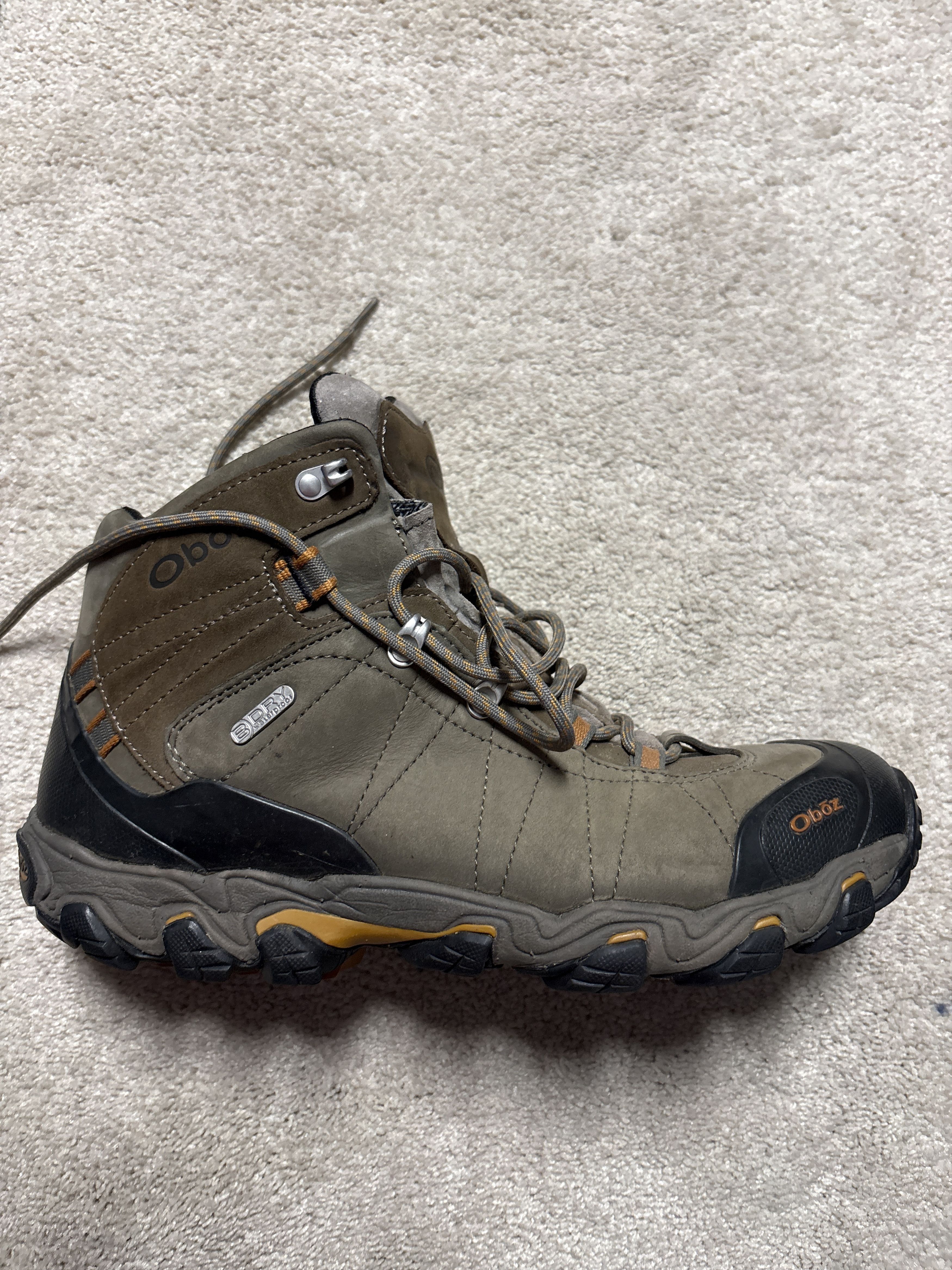 Oboz Oboz Men’s Bridger B Dry Mid Hiking Boots Size US 11.5 / EU 44-45 - 1 Thumbnail