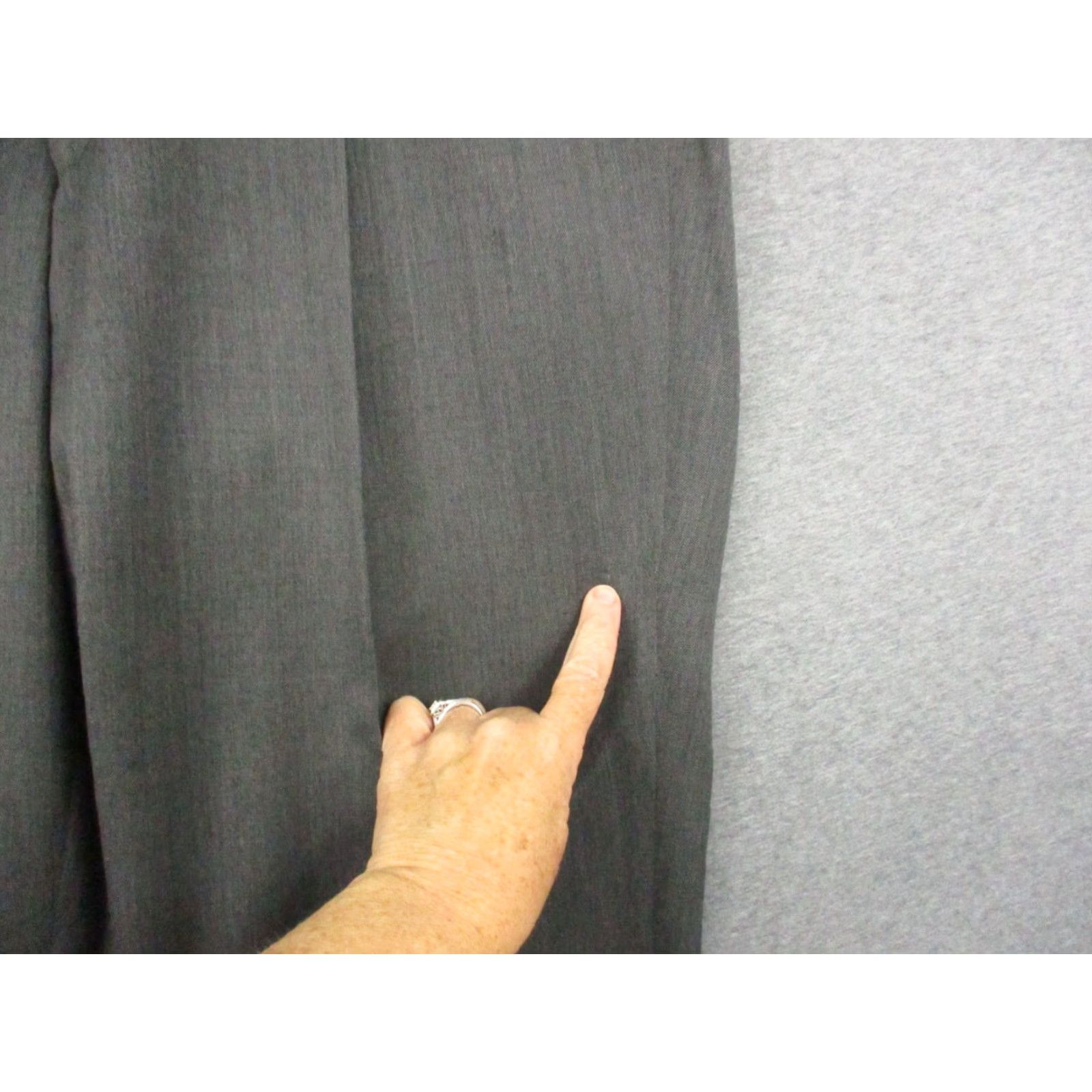 Brooks Brothers Brooks Brothers Mens Dress Pants Gray Wool Stretch 36R Pleated Cuffed Size US 36 / EU 52 - 6 Thumbnail
