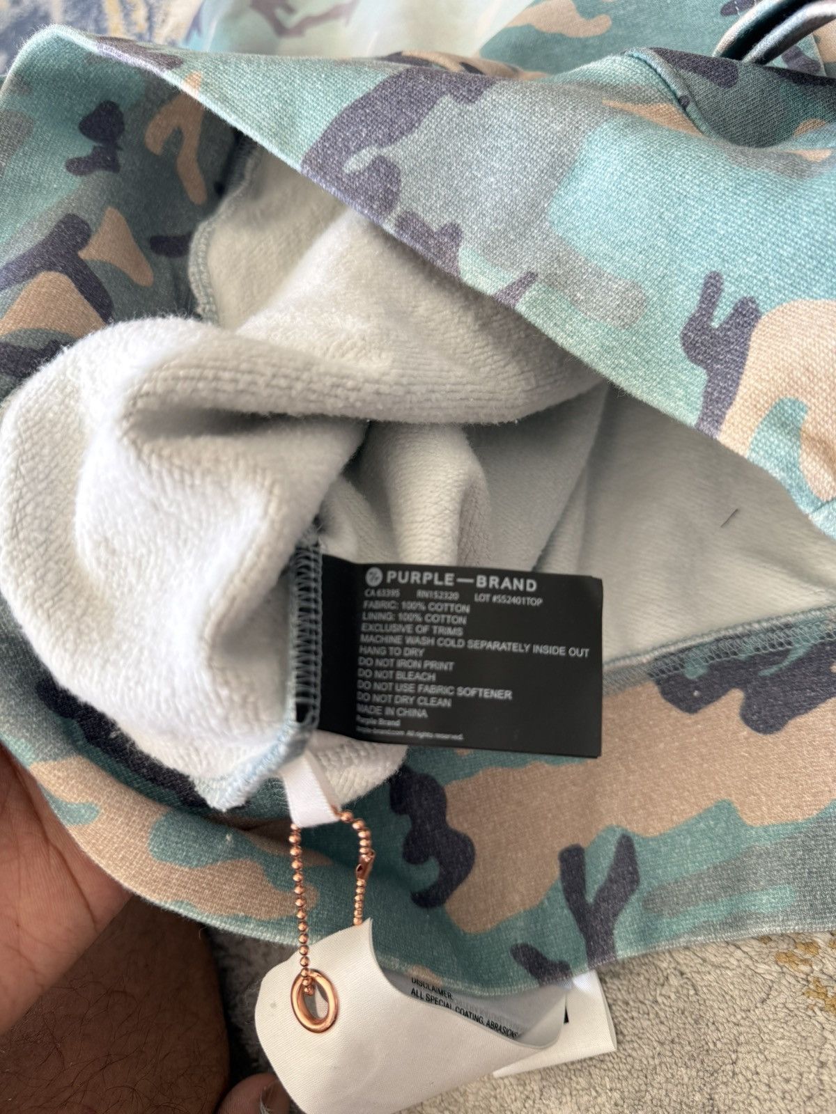 Purple Brand Purple brand faded camo hoodie Size US M / EU 48-50 / 2 - 3 Thumbnail