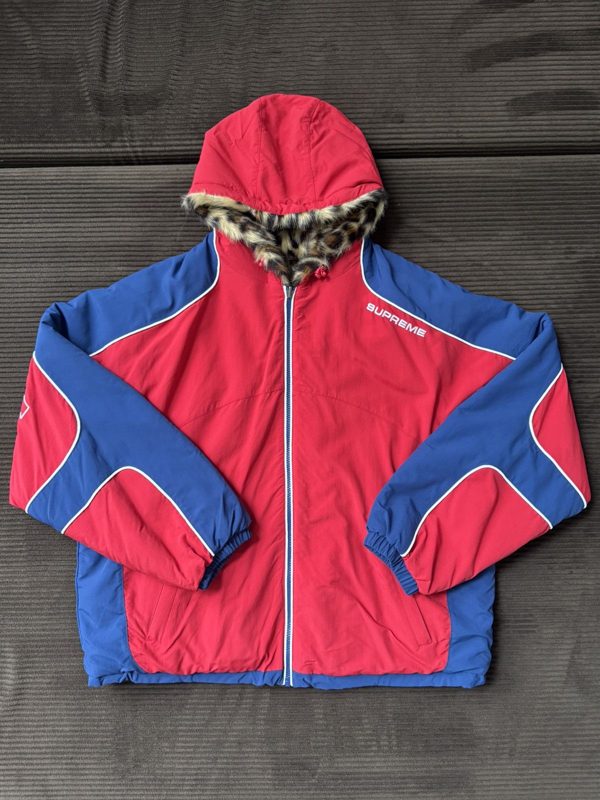 Supreme Faux Fur Reversible Jacket Red Supreme Supreme Faux Fur