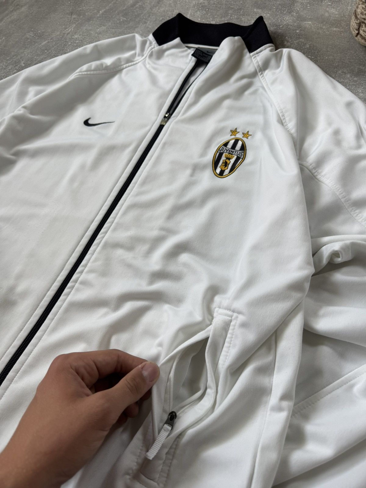 Vintage Vintage Nike Juventus Soccer Zip Light Suit Jacket Y2K Drill Size US XL / EU 56 / 4 - 7 Thumbnail