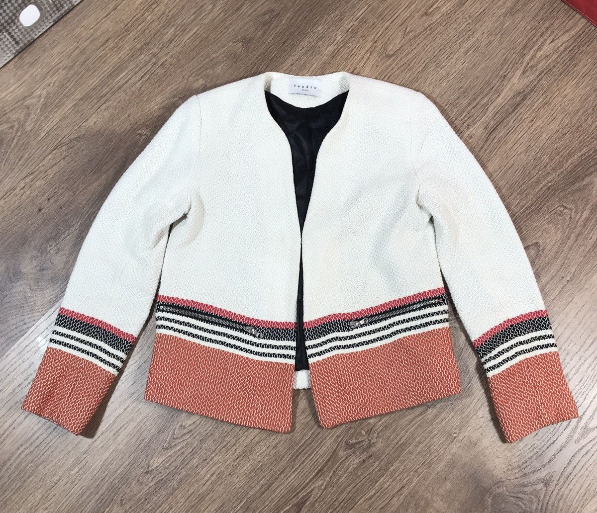 Sandro × Vintage Sandro Paris Jacket Size S / US 4 / IT 40 - 1 Thumbnail