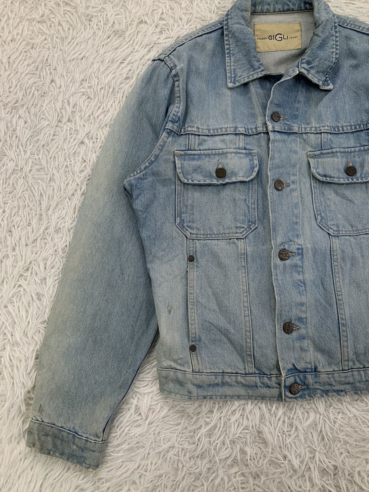Romeo Gigli × Vintage Vintage Romeo Gigli Denim Jacket Made in Italy Size US S / EU 44-46 / 1 - 3 Thumbnail