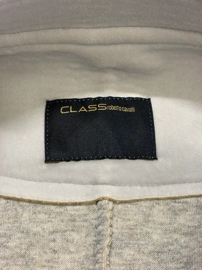 Roberto Cavalli 2000s Roberto Cavalli Grey Officer Double-Breasted Blazer Jacket Size M / US 6-8 / IT 42-44 - 9 Thumbnail