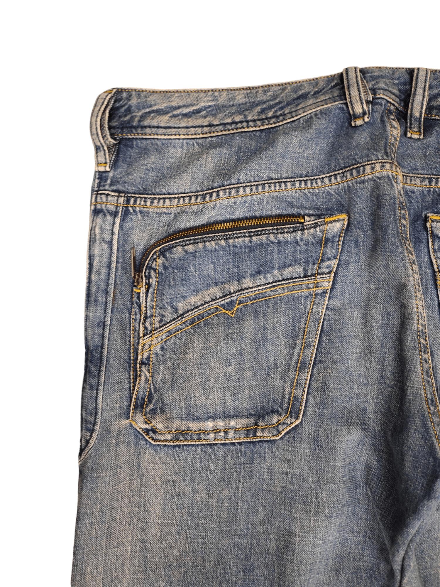 Adidas × Diesel Vintage Diesel X Adidas 'Adi-Poiak' 3D Pocket Distress Jeans Size US 32 / EU 48 - 15 Thumbnail
