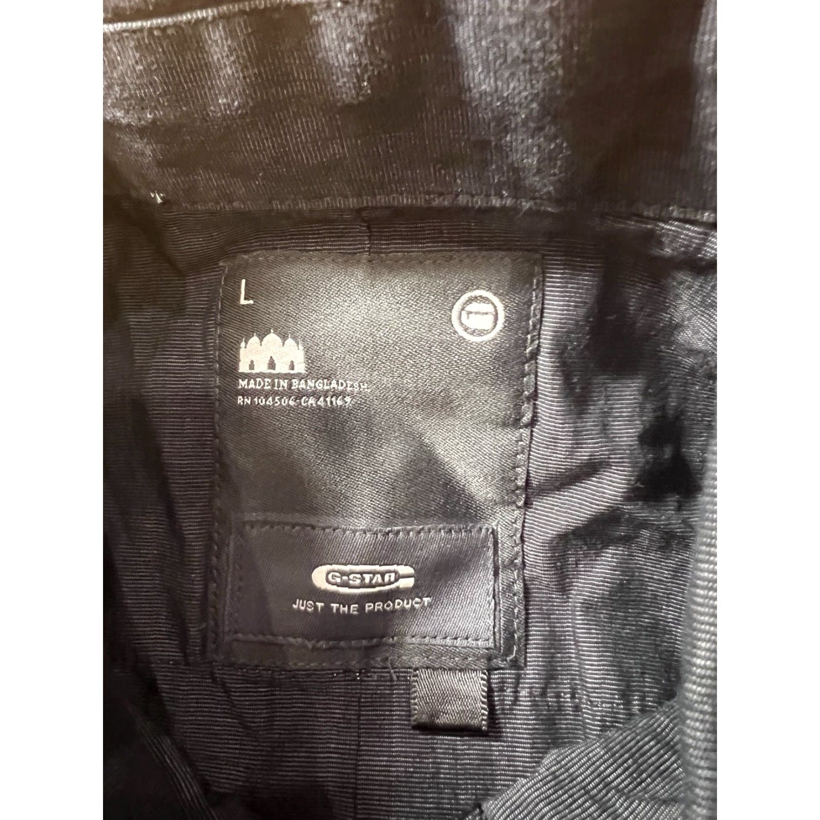 Vintage G Star Raw Men Button-Up Shirt Long Sleeve Black L Slim Fit Cotton Lyocell Elastane Woven Pockets Zipper Button-Down Collar Casual Black L Mens Size US L / EU 52-54 / 3 - 4 Thumbnail