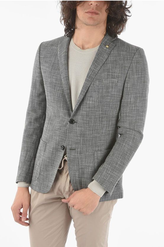 CC COLLECTION side vents notch lapel RESET 2-button blazer