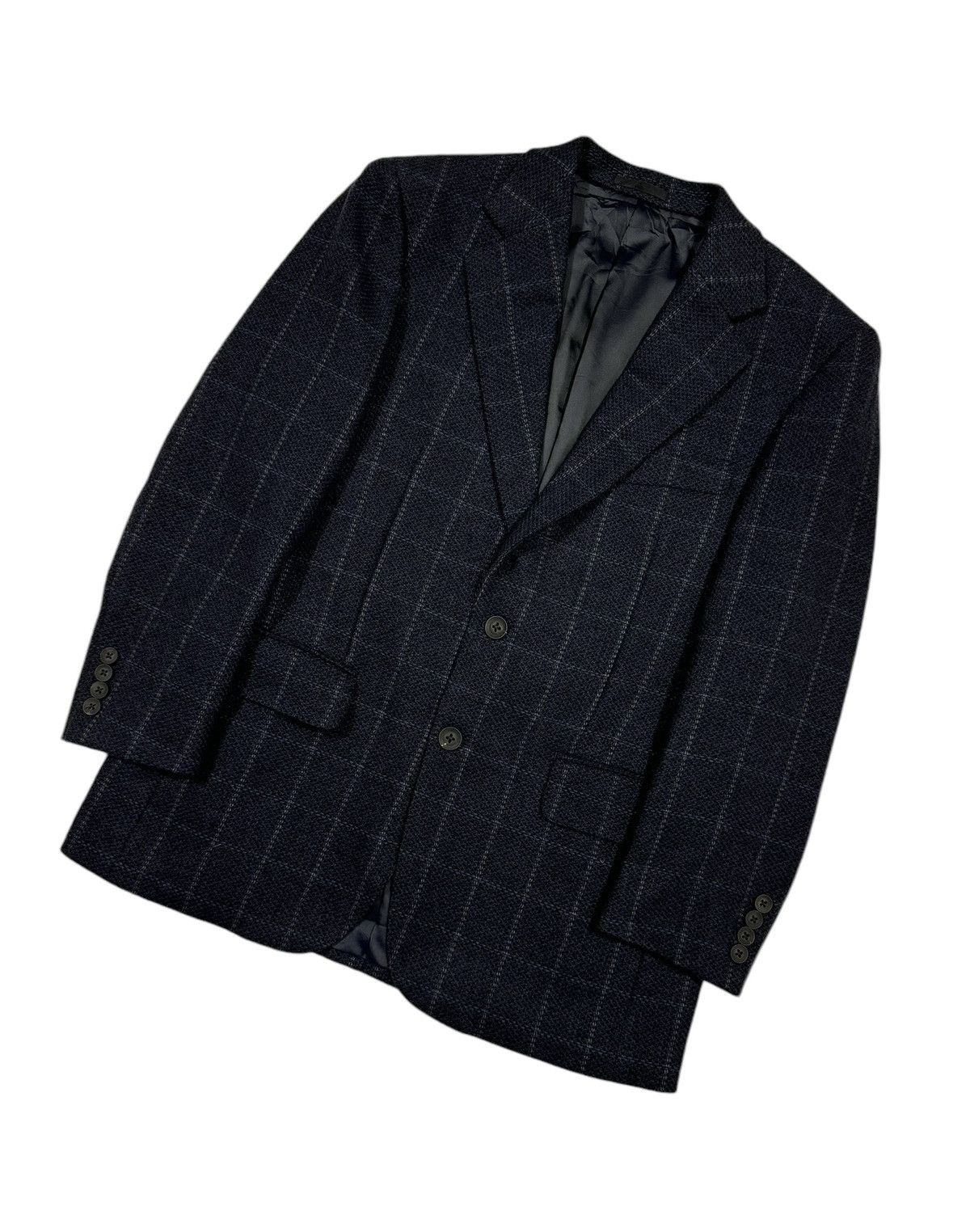 Burberry Burberry London Checked Blazer Cashmere Jacket Japan Size 48R - 8 Thumbnail